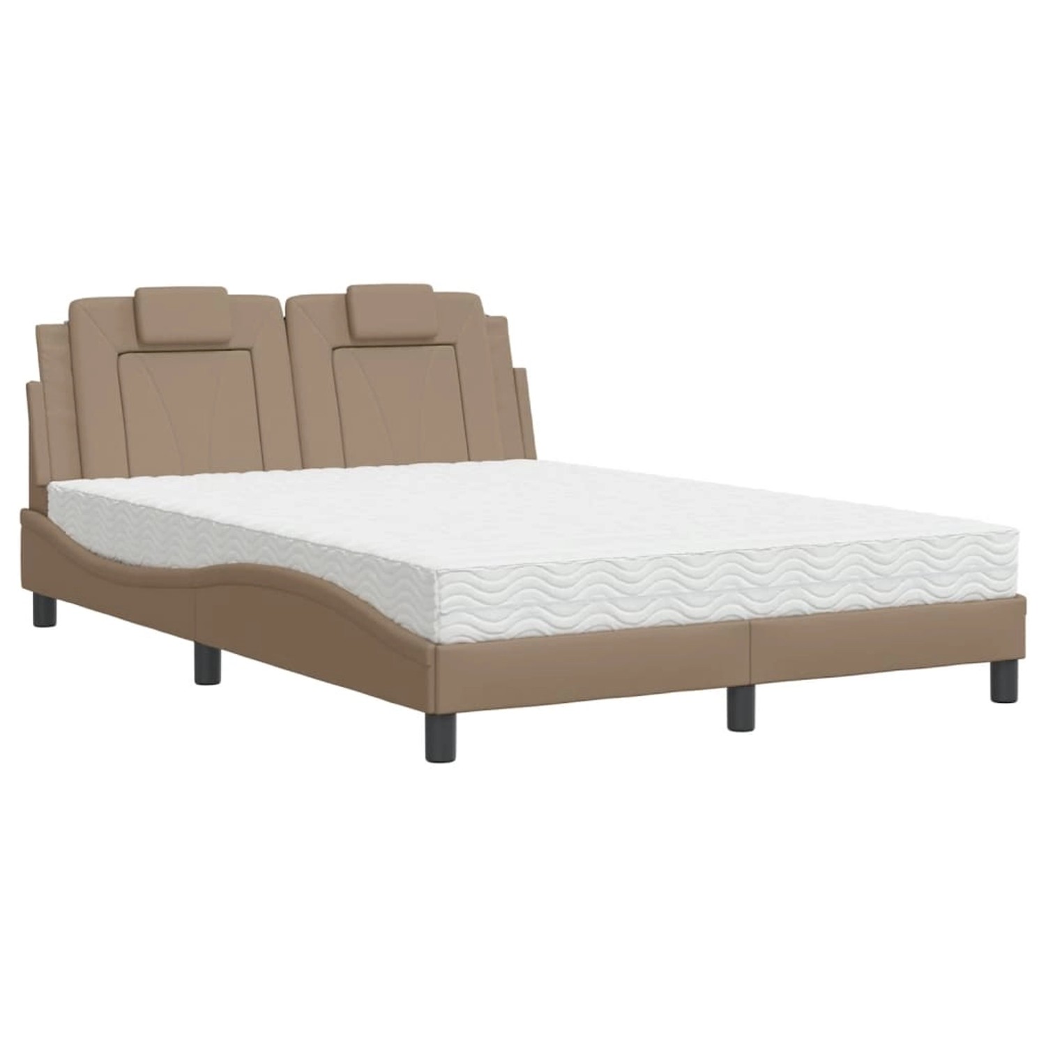 vidaXL Bett mit Matratze Cappuccino-Braun 140x200 cm Kunstleder Modell 32011225 vidaXL Bett mit Matratze Cappuccino-Braun 140x200 cm Kunstleder Modell 32011225 von VIDAXL