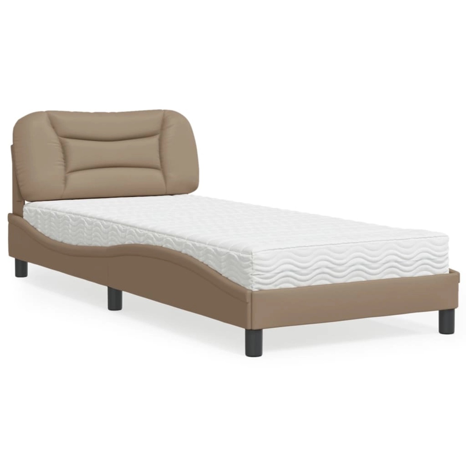 vidaXL Bett mit Matratze Cappuccino-Braun 80x200 cm Kunstleder Modell 12009527 vidaXL Bett mit Matratze Cappuccino-Braun 80x200 cm Kunstleder Modell 12009527 von VIDAXL