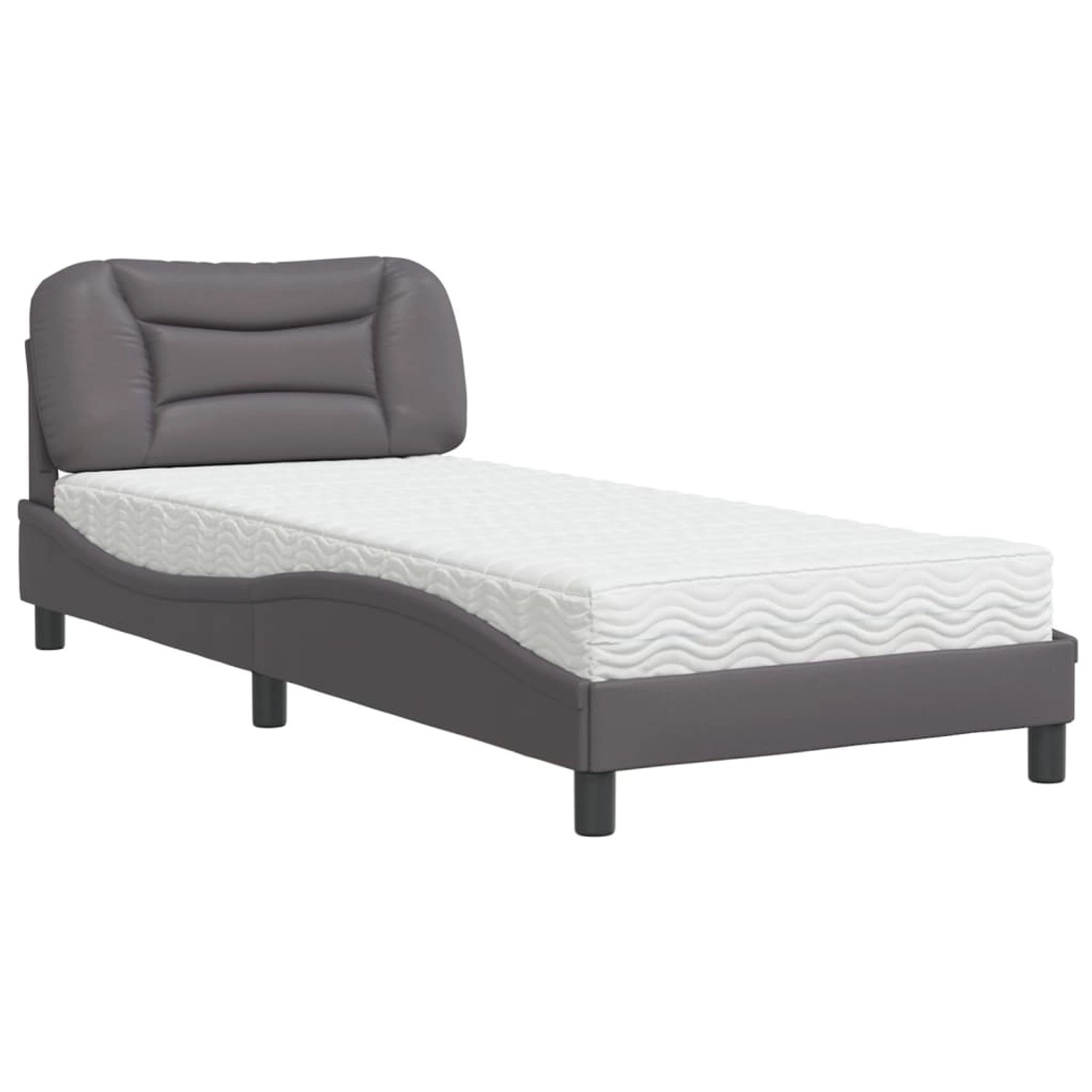 vidaXL Bett mit Matratze Grau 80x200 cm Kunstleder2007197 vidaXL Bett mit Matratze Grau 80x200 cm Kunstleder2007197 von VIDAXL
