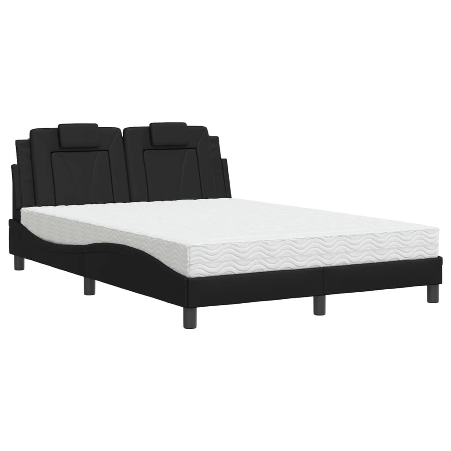 vidaXL Bett mit Matratze Schwarz 140x190 cm Kunstleder Modell 32010453 vidaXL Bett mit Matratze Schwarz 140x190 cm Kunstleder Modell 32010453 von VIDAXL