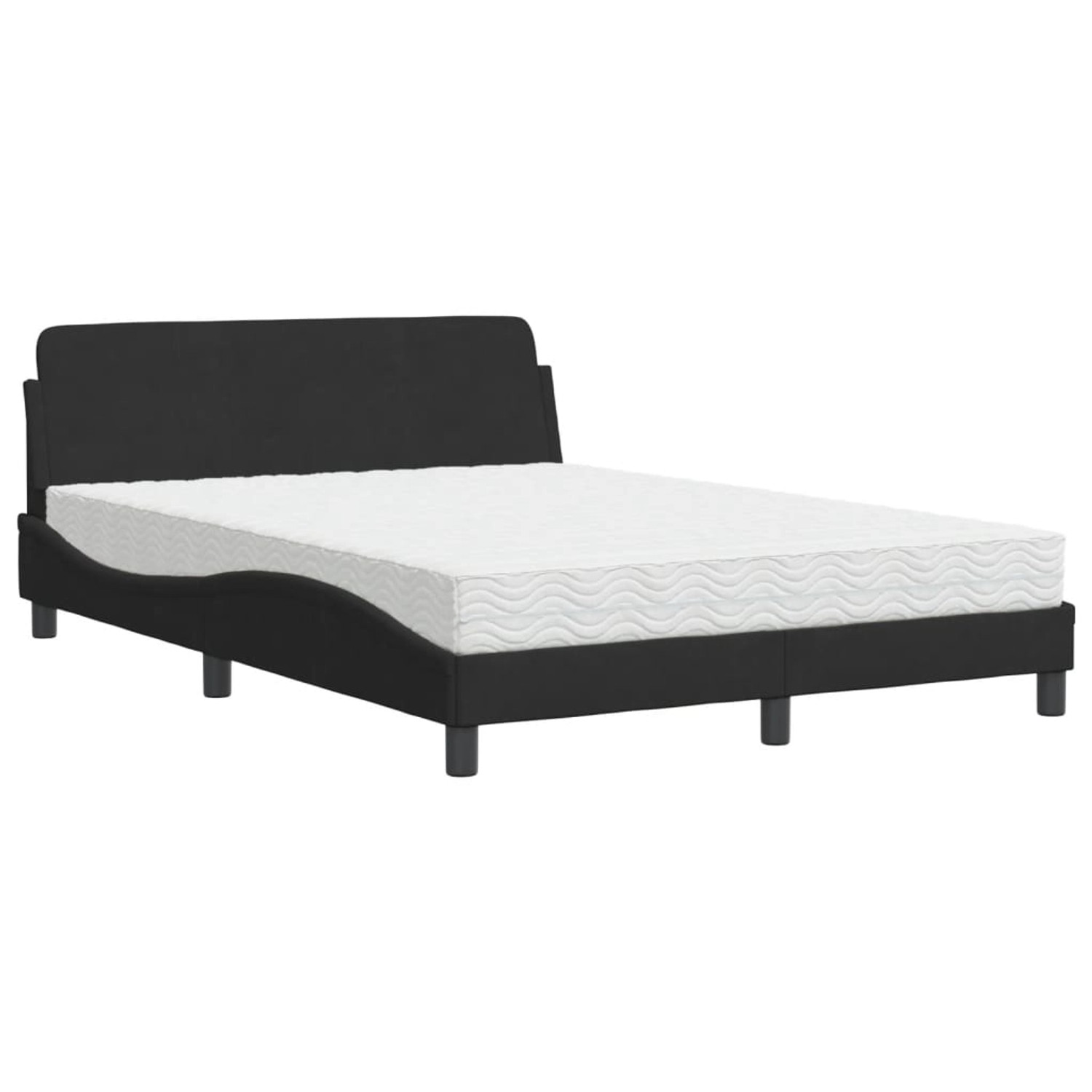vidaXL Bett mit Matratze Schwarz 140x200 cm Samt2009862 vidaXL Bett mit Matratze Schwarz 140x200 cm Samt2009862 von VIDAXL