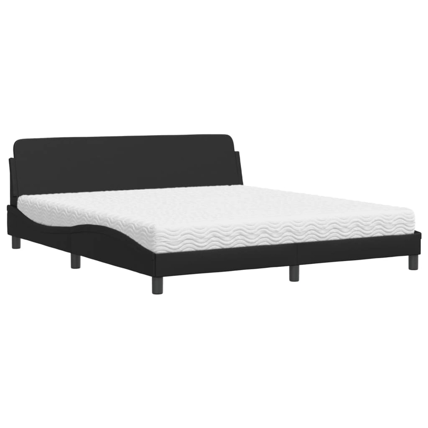 vidaXL Bett mit Matratze Schwarz 180x200 cm Kunstleder Modell 12008291 vidaXL Bett mit Matratze Schwarz 180x200 cm Kunstleder Modell 12008291 von VIDAXL