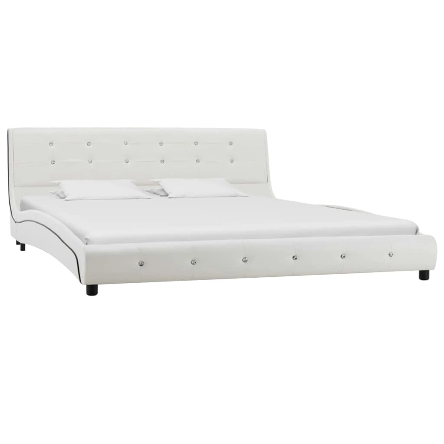 vidaXL Bett mit Memory-Schaum-Matratze Weiß Kunstleder 160x200cm Modell 1612944 vidaXL Bett mit Memory-Schaum-Matratze Weiß Kunstleder 160x200cm Modell 1612944 von VIDAXL
