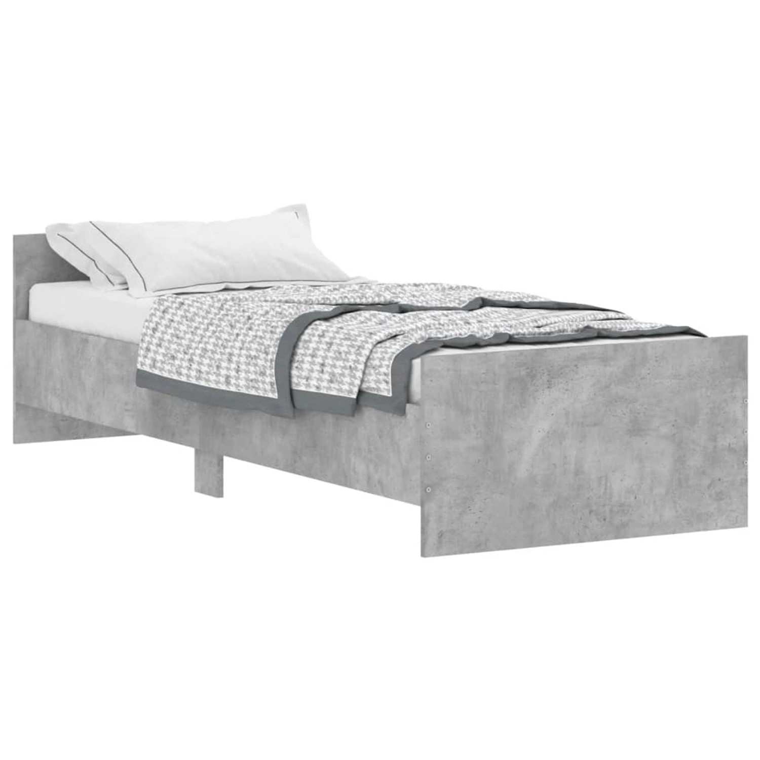 vidaXL Bettgestell Betongrau 75x190 cm Holzwerkstoff Modell 11909083 vidaXL Bettgestell Betongrau 75x190 cm Holzwerkstoff Modell 11909083 von VIDAXL