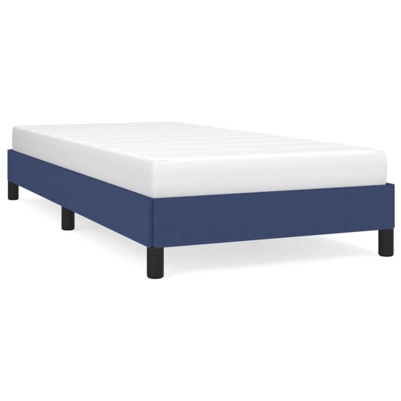 vidaXL Bettgestell Blau 100x200 cm Stoff Modell 21367303 von VIDAXL