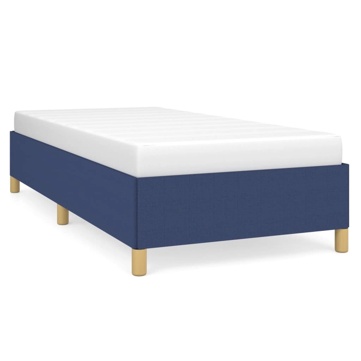 vidaXL Bettgestell Blau 100x200 cm Stoff Modell 31347646 vidaXL Bettgestell Blau 100x200 cm Stoff Modell 31347646 von VIDAXL