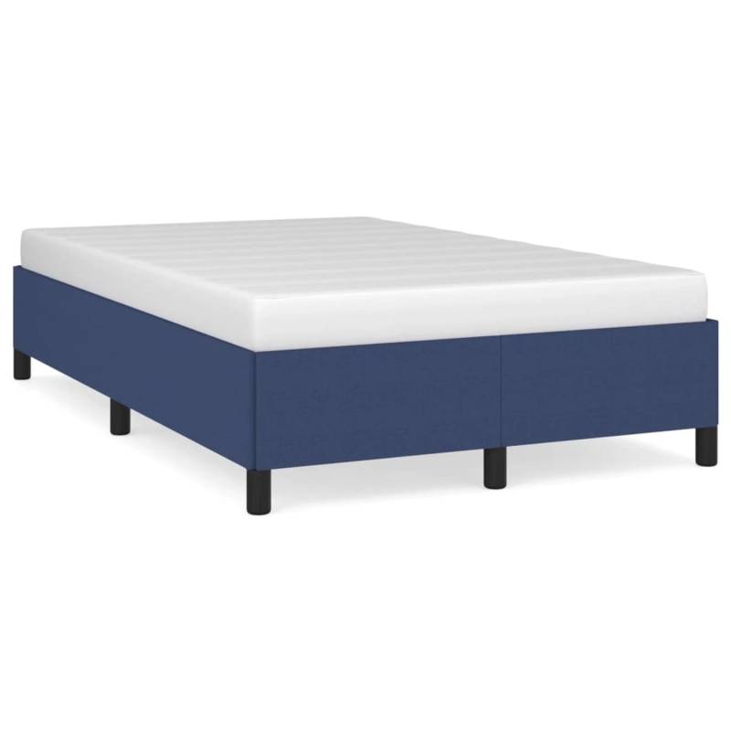 vidaXL Bettgestell Blau 120x200 cm Stoff Modell 21366908 von VIDAXL