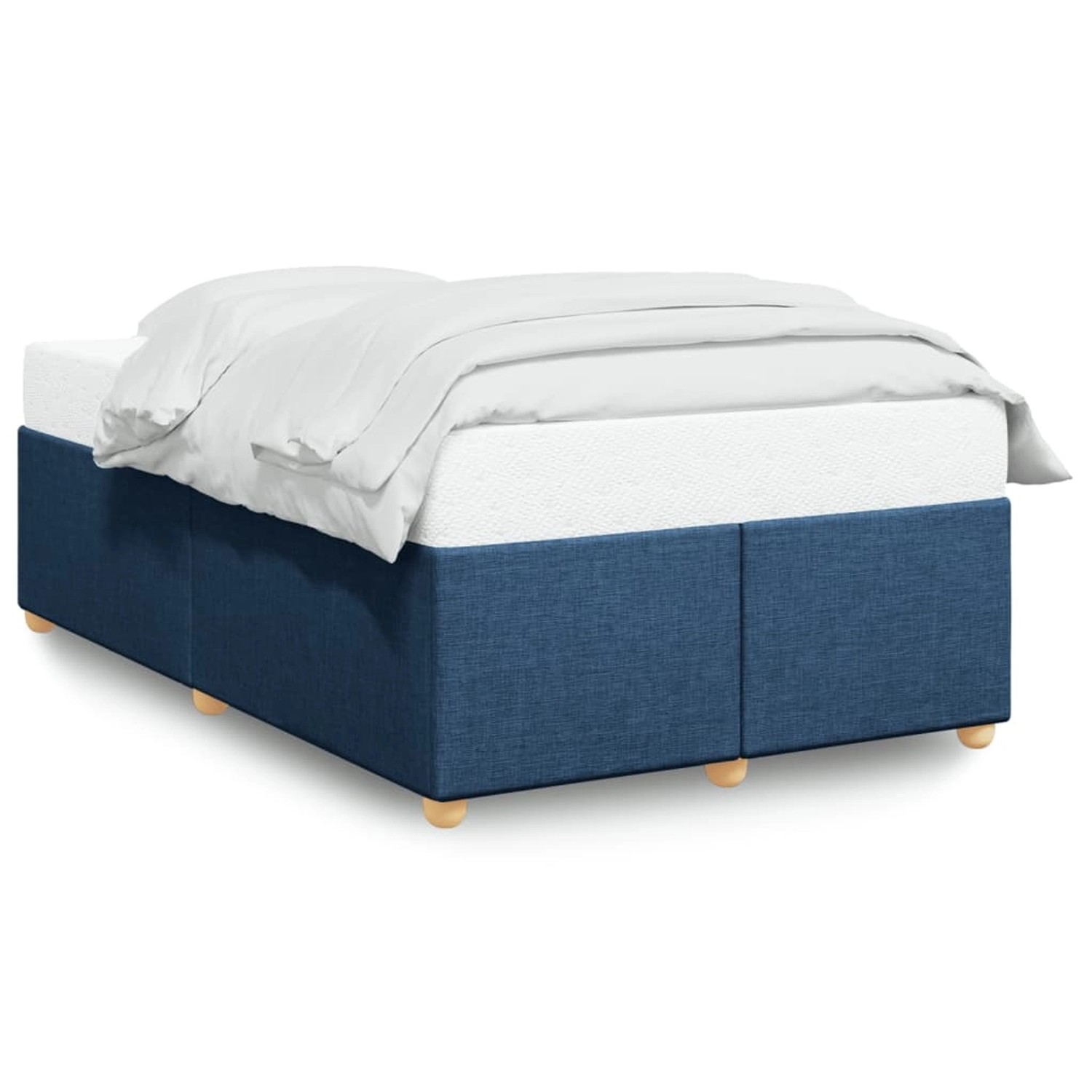 vidaXL Bettgestell Blau 120x200 cm Stoff Modell 52099575 vidaXL Bettgestell Blau 120x200 cm Stoff Modell 52099575 von VIDAXL