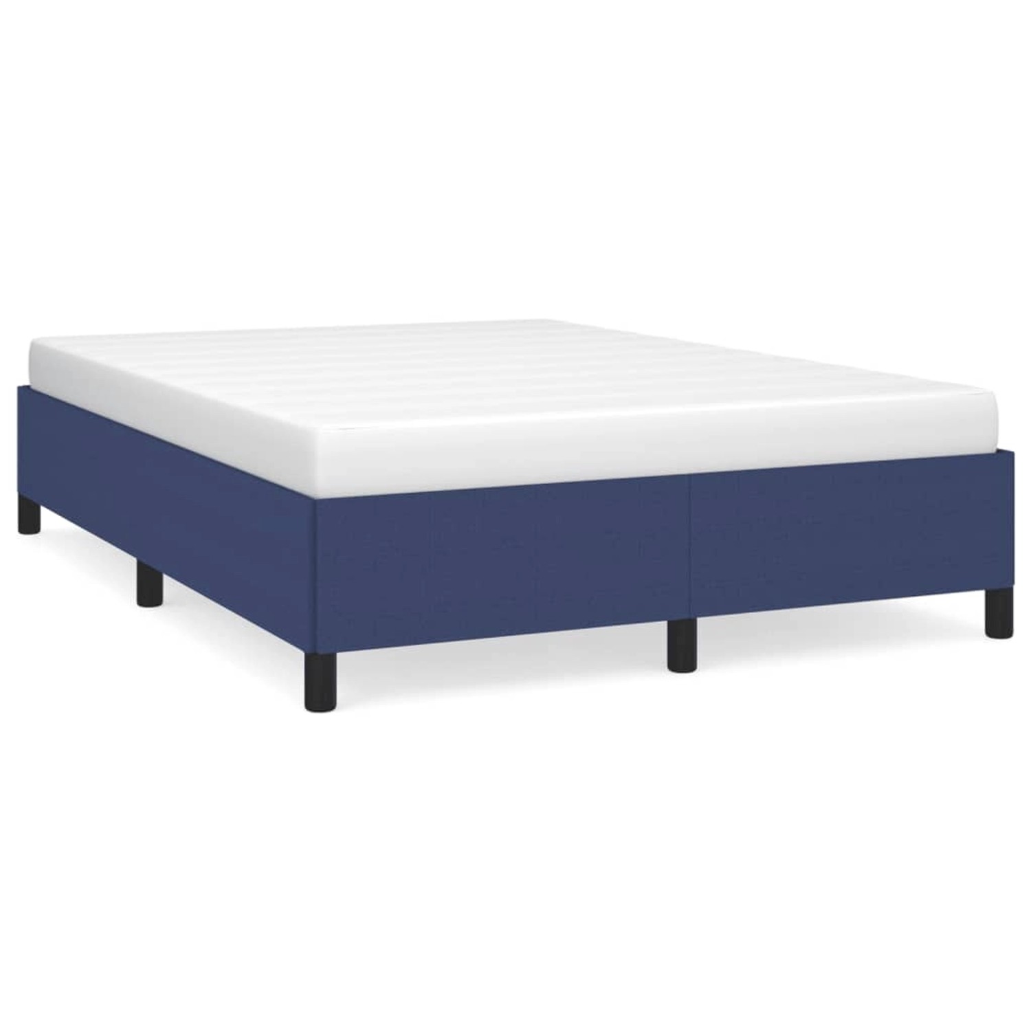 vidaXL Bettgestell Blau 140x190 cm Stoff Modell 41371352 vidaXL Bettgestell Blau 140x190 cm Stoff Modell 41371352 von VIDAXL