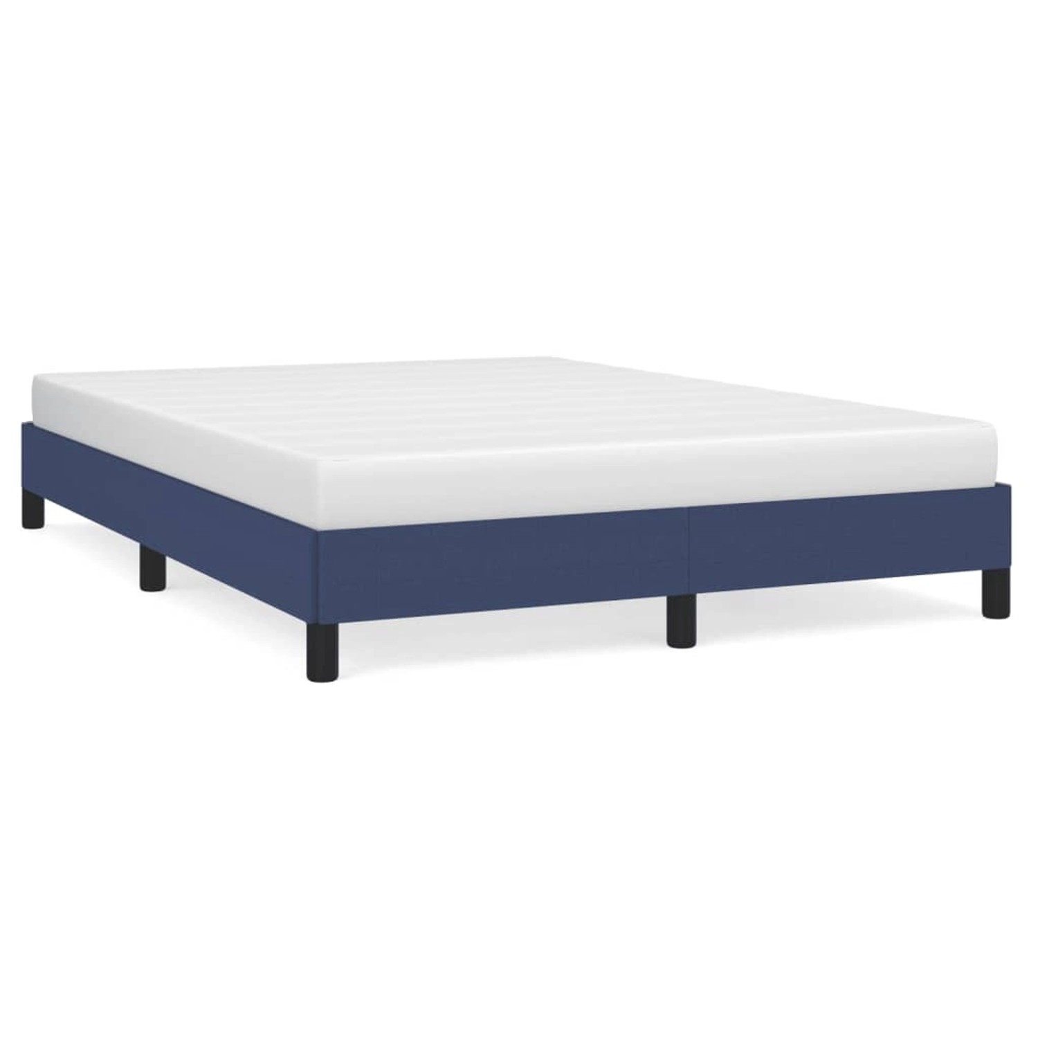 vidaXL Bettgestell Blau 140x200 cm Stoff Modell 21399235 vidaXL Bettgestell Blau 140x200 cm Stoff Modell 21399235 von VIDAXL