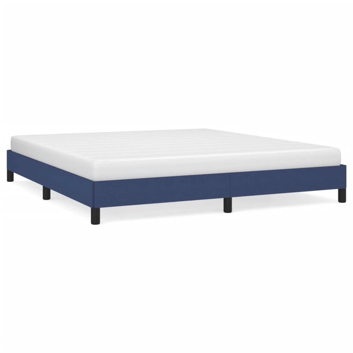 vidaXL Bettgestell Blau 160x200 cm Stoff Modell 41359462 vidaXL Bettgestell Blau 160x200 cm Stoff Modell 41359462 von VIDAXL
