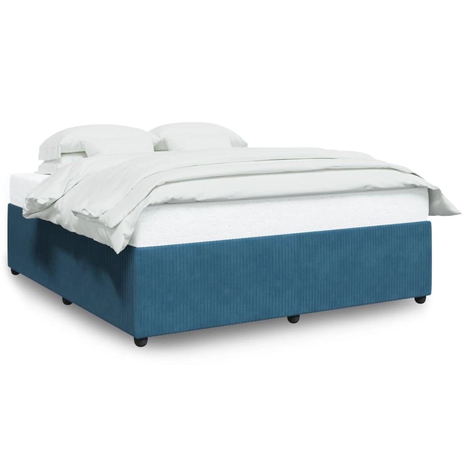 vidaXL Bettgestell Blau 180x200 cm Samt Modell 12099367 vidaXL Bettgestell Blau 180x200 cm Samt Modell 12099367 von VIDAXL