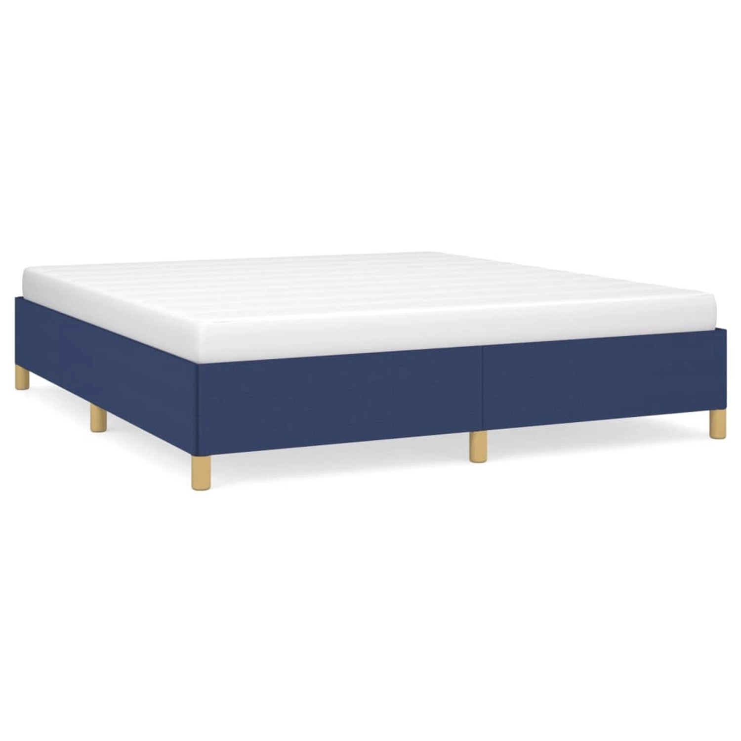 vidaXL Bettgestell Blau 180x200 cm Stoff Modell 21396847 vidaXL Bettgestell Blau 180x200 cm Stoff Modell 21396847 von VIDAXL