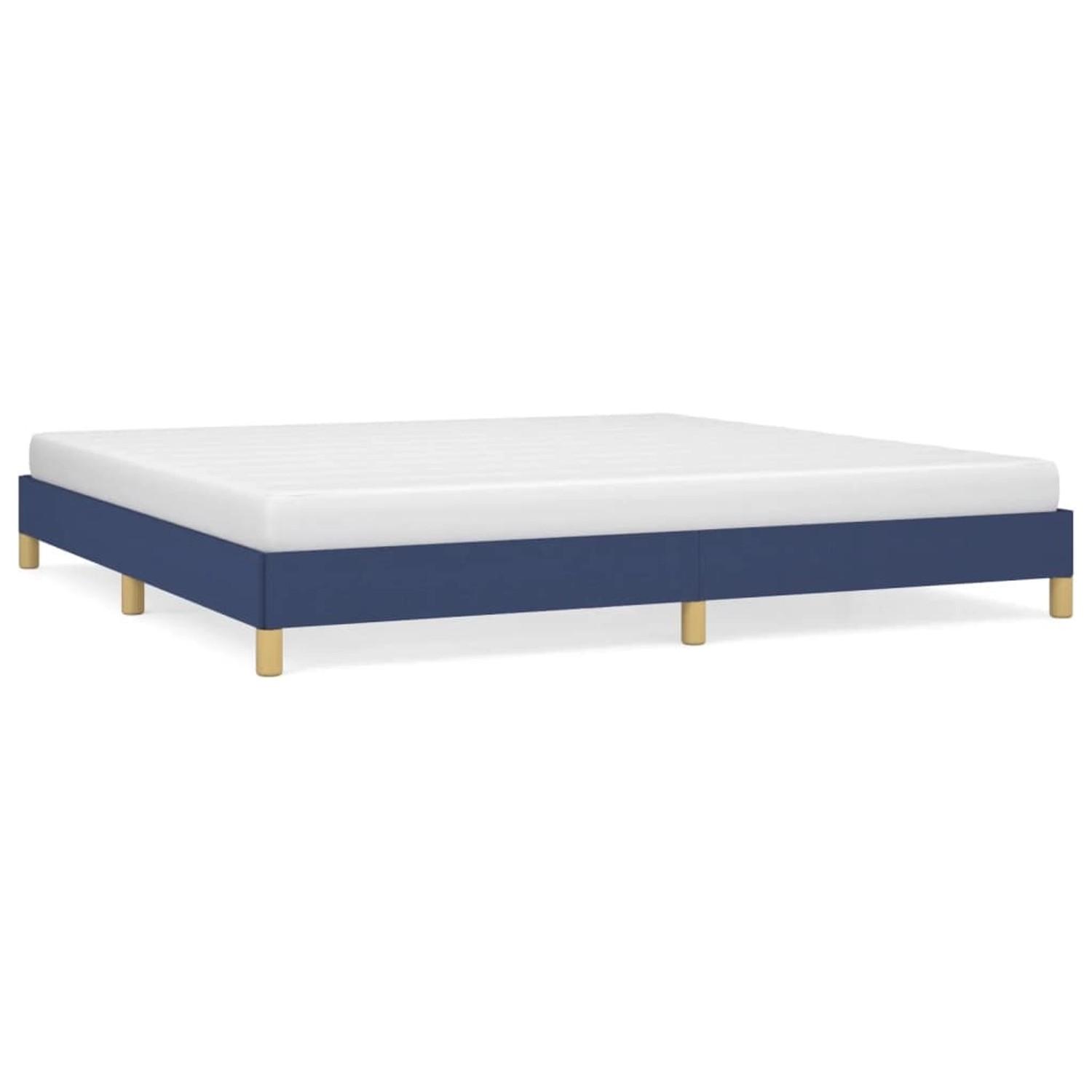 vidaXL Bettgestell Blau 200x200 cm Stoff Modell 11378342 vidaXL Bettgestell Blau 200x200 cm Stoff Modell 11378342 von VIDAXL