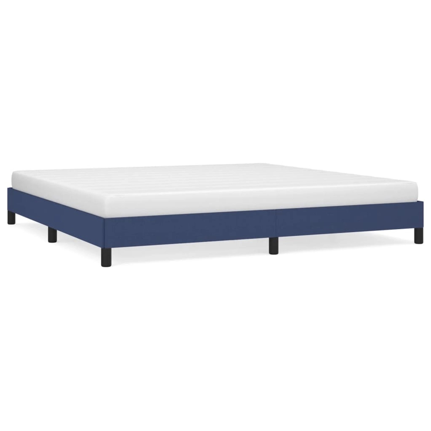 vidaXL Bettgestell Blau 200x200 cm Stoff Modell 21368902 vidaXL Bettgestell Blau 200x200 cm Stoff Modell 21368902 von VIDAXL