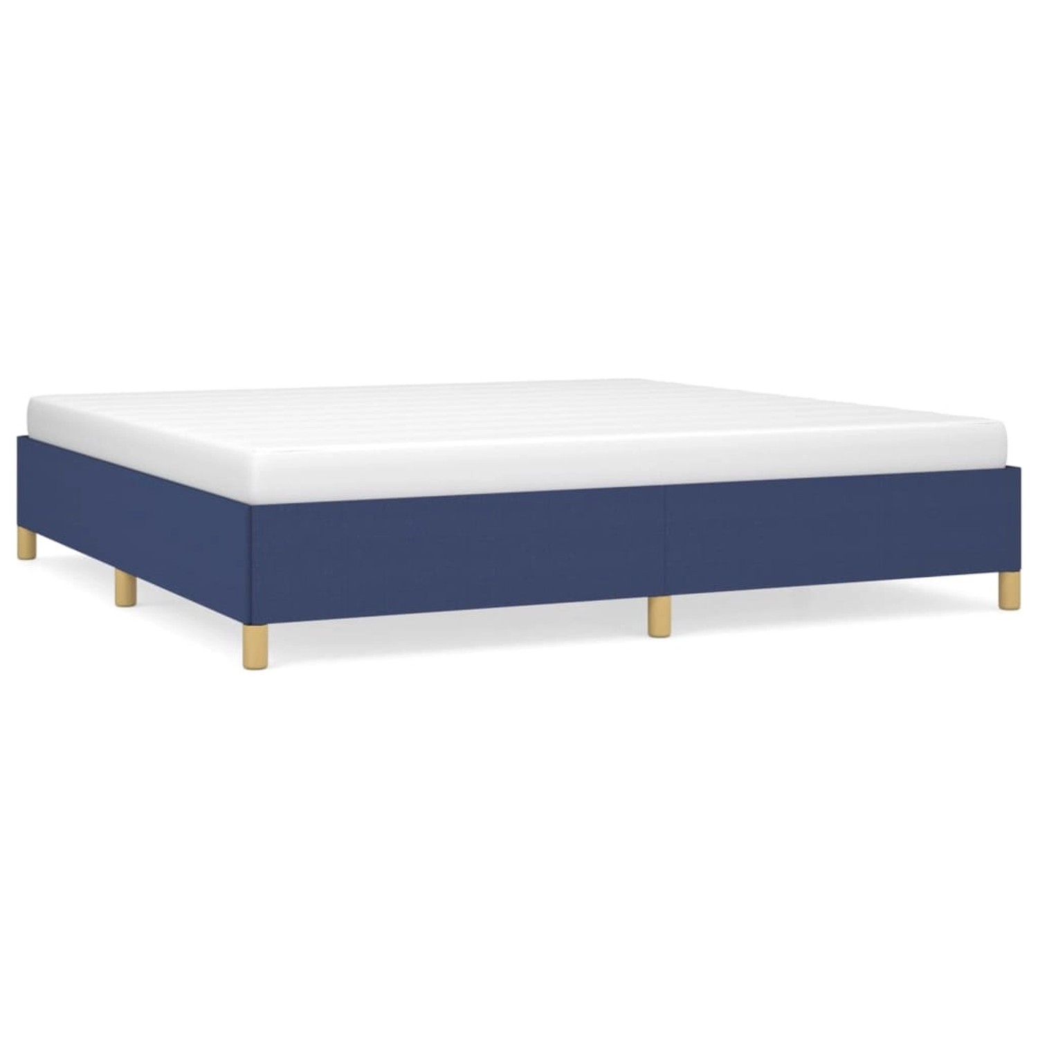 vidaXL Bettgestell Blau 200x200 cm Stoff Modell 31357172 vidaXL Bettgestell Blau 200x200 cm Stoff Modell 31357172 von VIDAXL