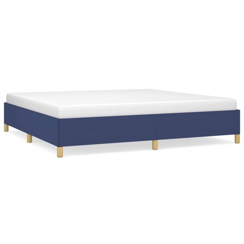 vidaXL Bettgestell Blau 200x200 cm Stoff Modell 31357172 von VIDAXL
