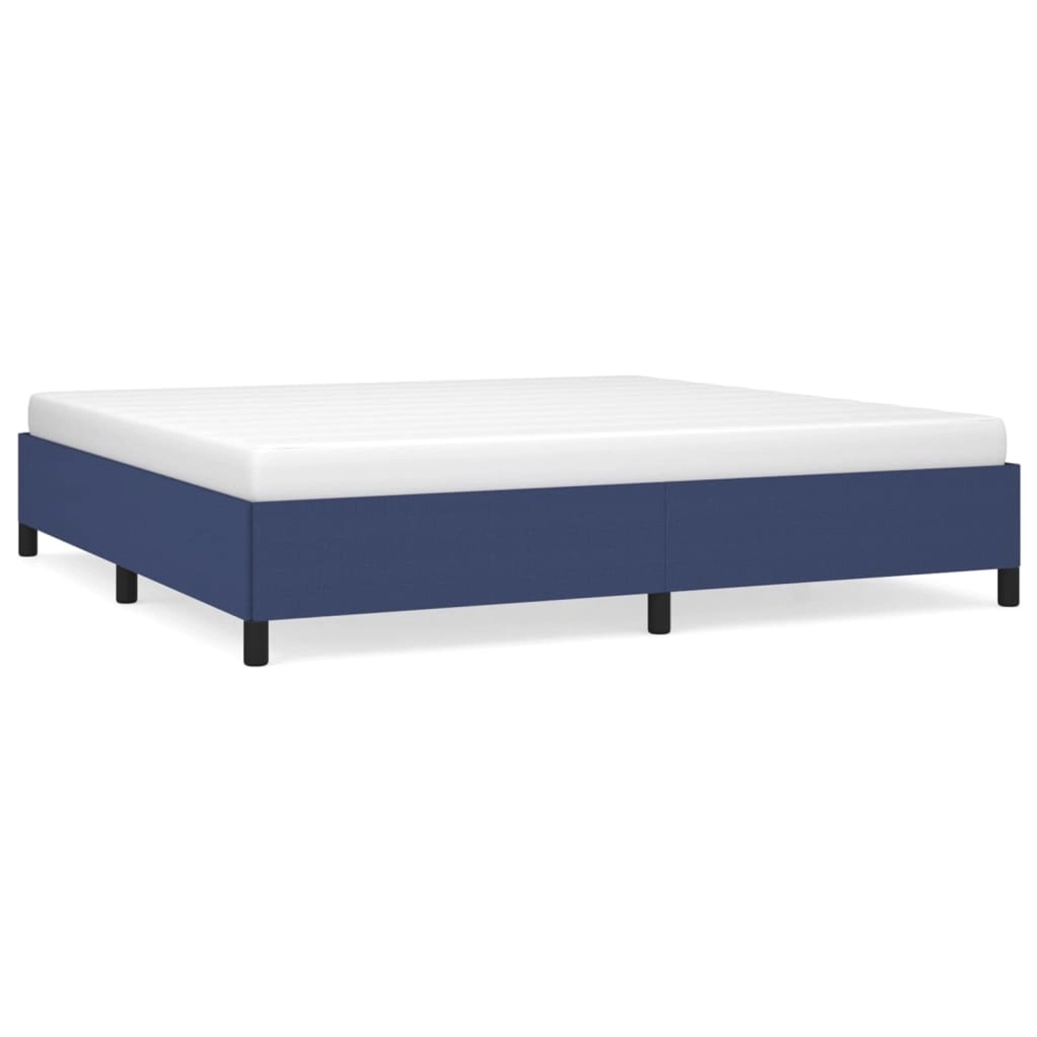 vidaXL Bettgestell Blau 200x200 cm Stoff Modell 41367769 vidaXL Bettgestell Blau 200x200 cm Stoff Modell 41367769 von VIDAXL