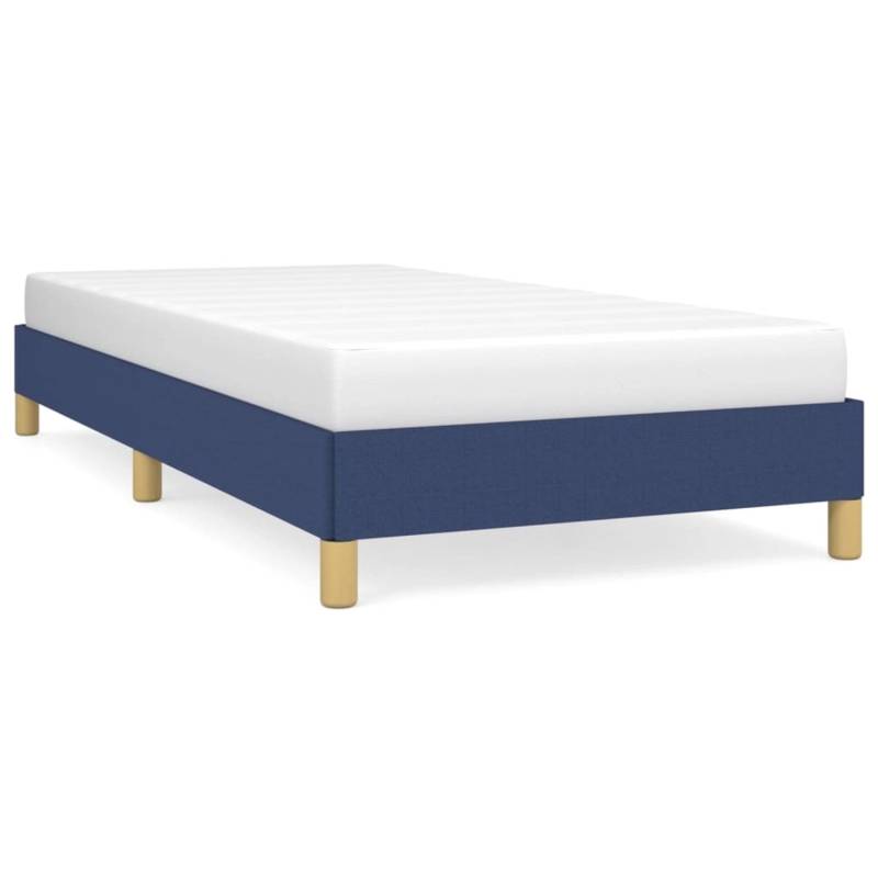 vidaXL Bettgestell Blau 90x190 cm Stoff Modell 11347470 von VIDAXL