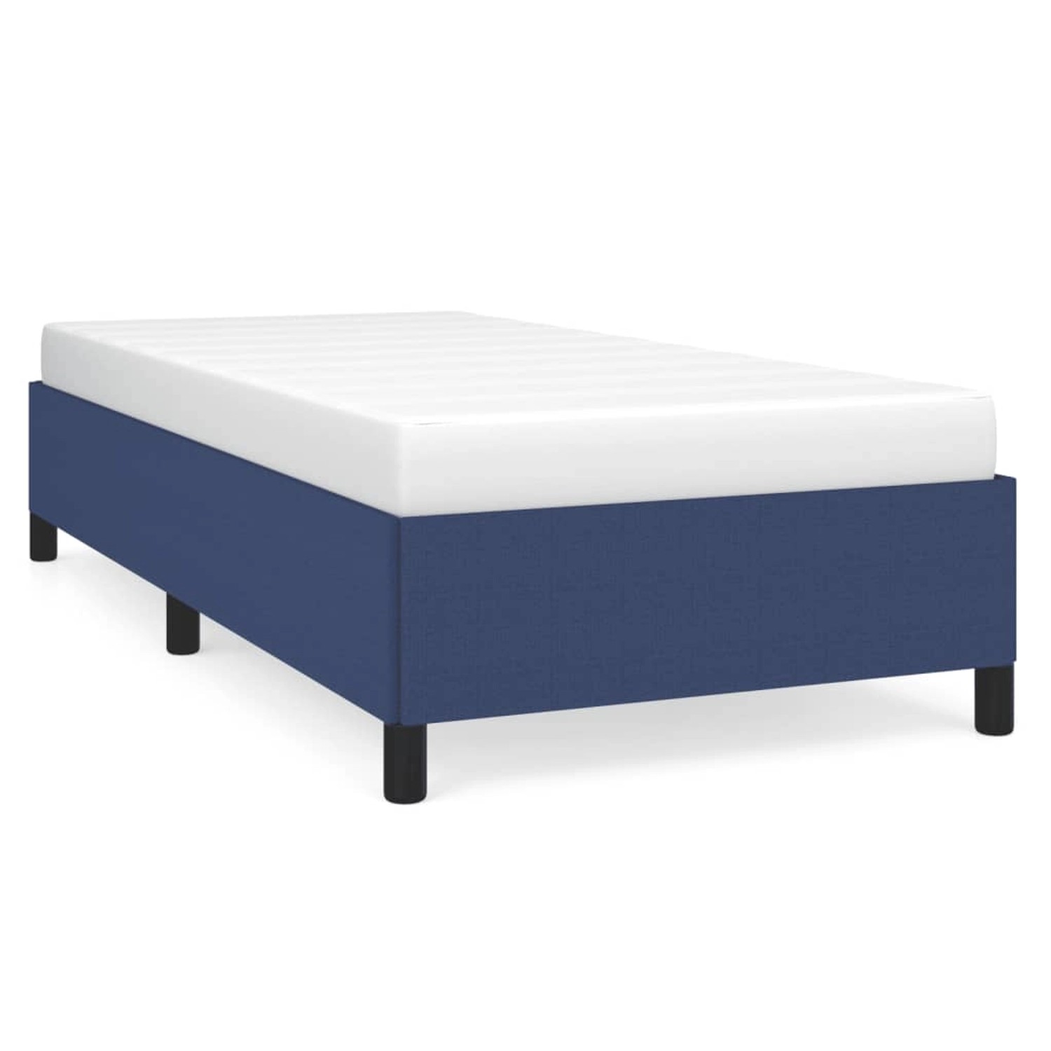 vidaXL Bettgestell Blau 90x200 cm Stoff Modell 31368972 vidaXL Bettgestell Blau 90x200 cm Stoff Modell 31368972 von VIDAXL