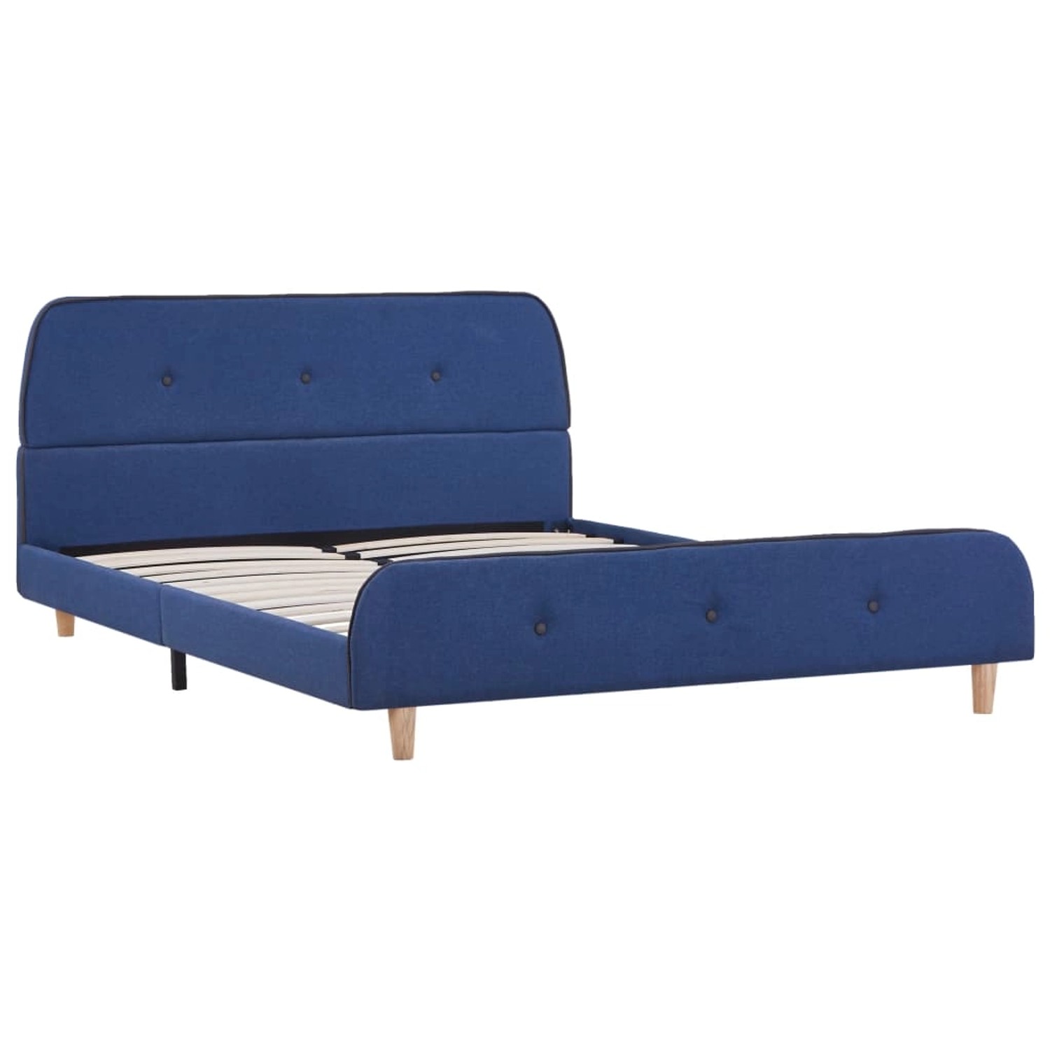 vidaXL Bettgestell Blau Stoff 140 x 200 cm Modell 1615758 vidaXL Bettgestell Blau Stoff 140 x 200 cm Modell 1615758 von VIDAXL