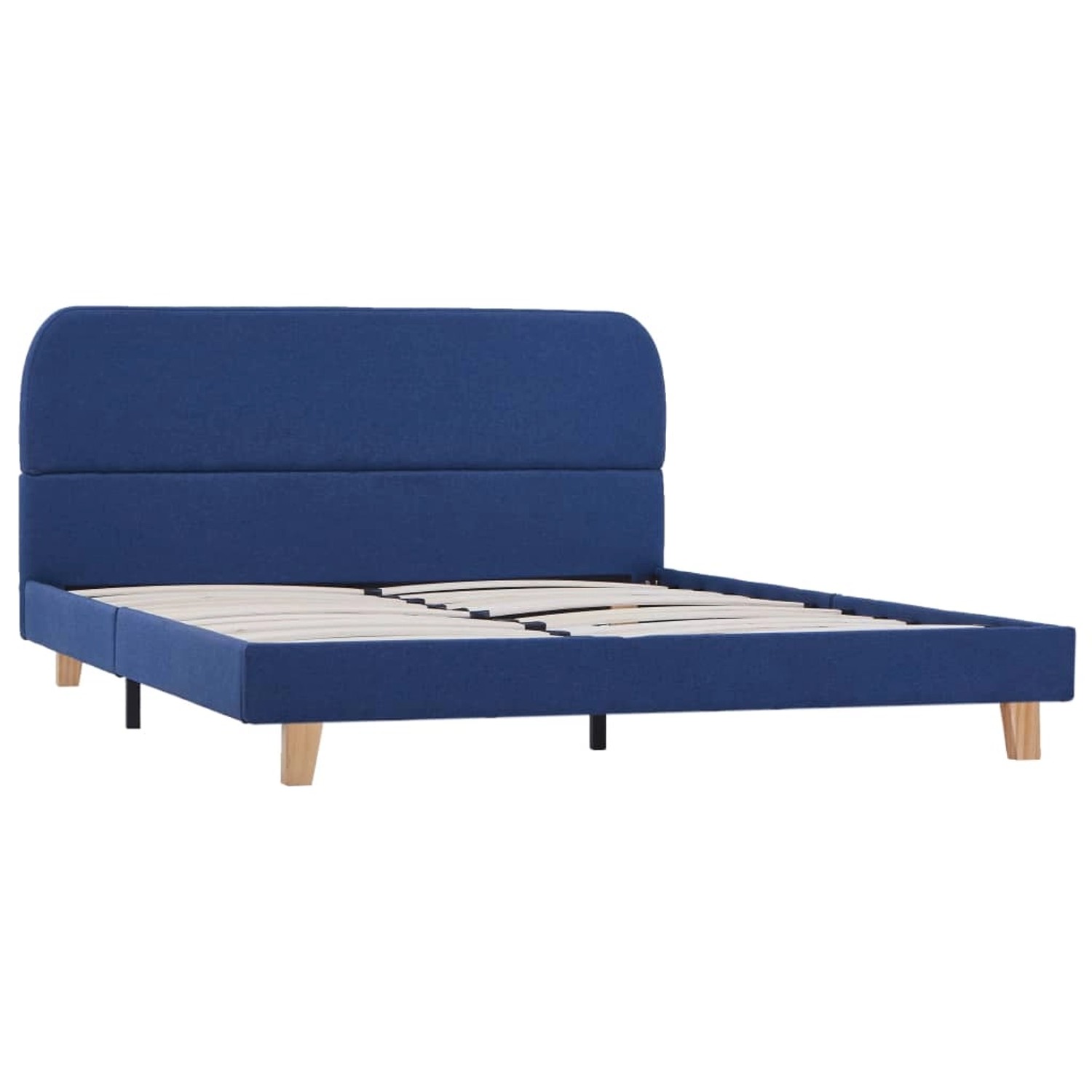 vidaXL Bettgestell Blau Stoff 140x200 cm Modell 1615708 vidaXL Bettgestell Blau Stoff 140x200 cm Modell 1615708 von VIDAXL