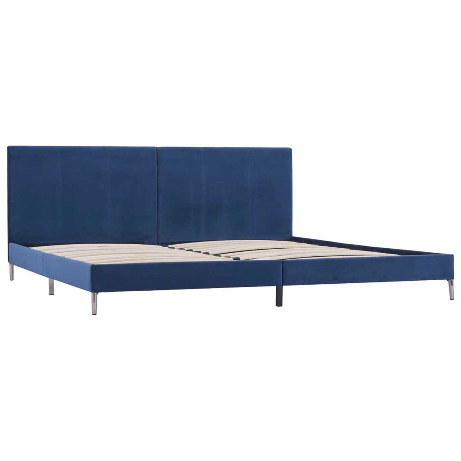 vidaXL Bettgestell Blau Stoff 180 x 200 cm Modell 1615785 vidaXL Bettgestell Blau Stoff 180 x 200 cm Modell 1615785 von VIDAXL