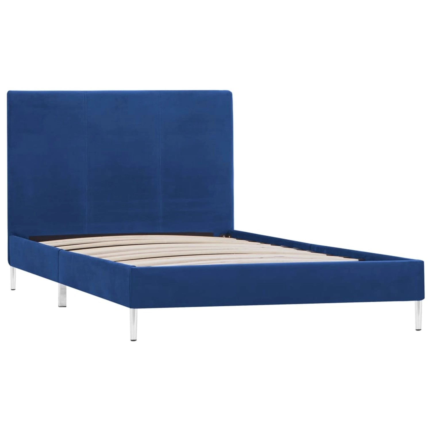 vidaXL Bettgestell Blau Stoff 90x200 cm Modell 1615781 vidaXL Bettgestell Blau Stoff 90x200 cm Modell 1615781 von VIDAXL