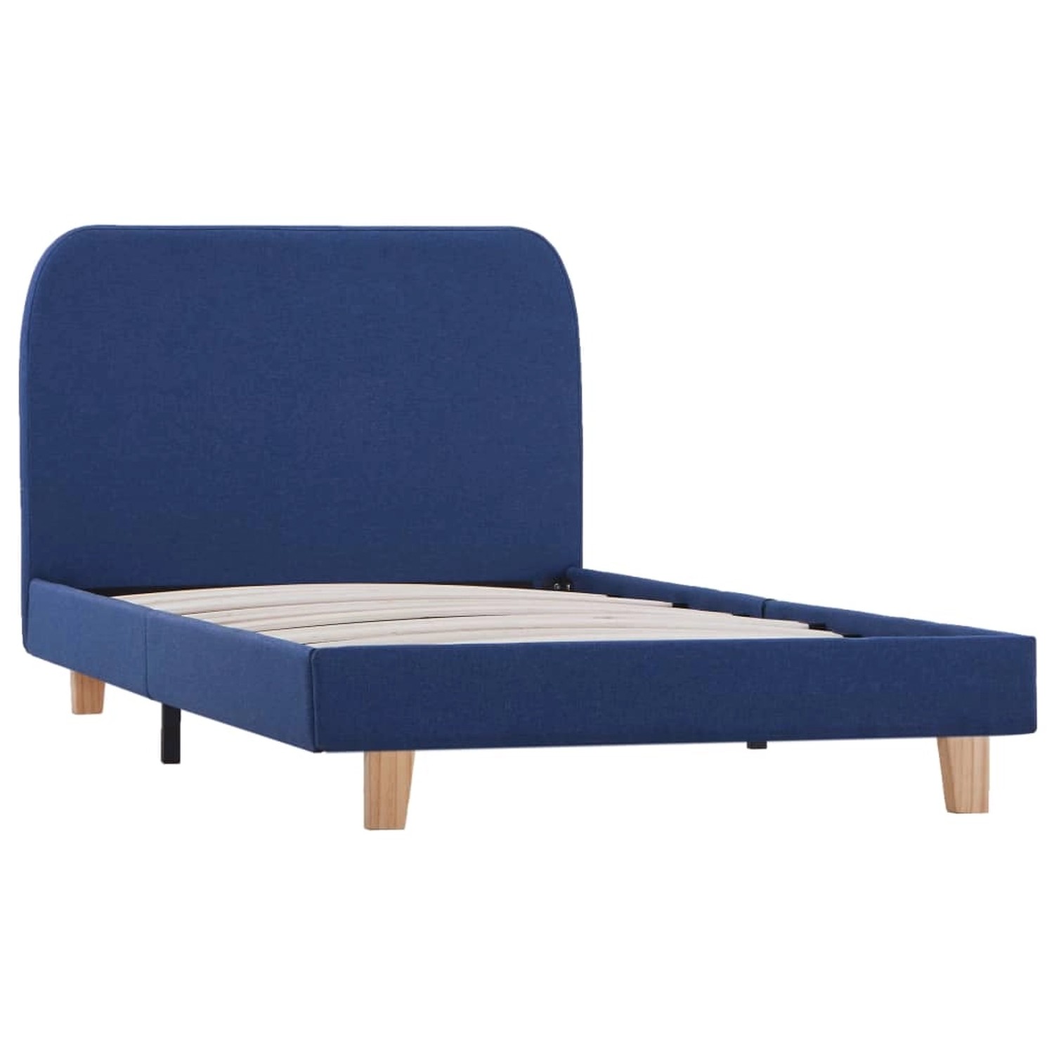 vidaXL Bettgestell Blau Stoff 90x200 cm Modell 2615706 vidaXL Bettgestell Blau Stoff 90x200 cm Modell 2615706 von VIDAXL