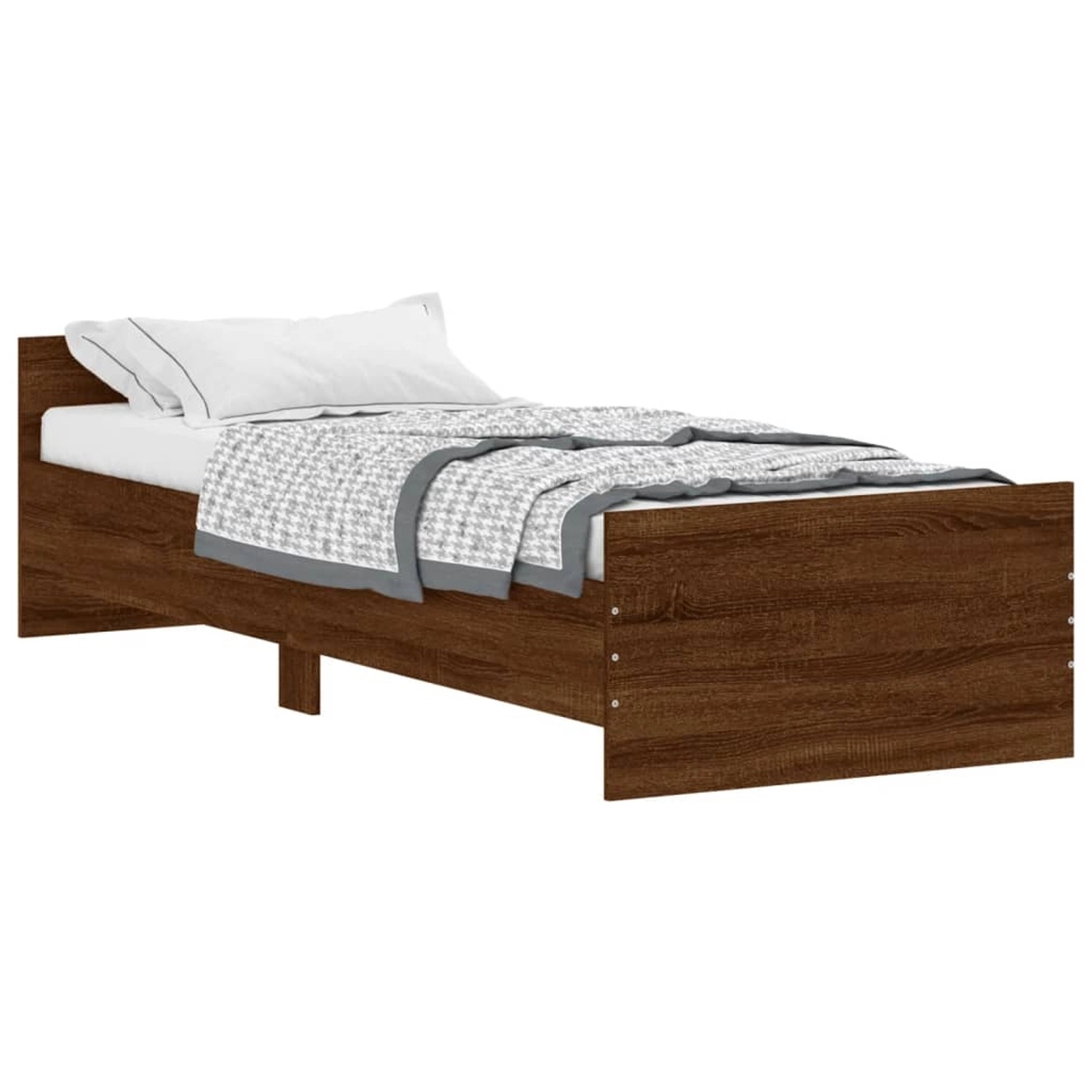 vidaXL Bettgestell Braun Eichen-Optik 75x190 cm Holzwerkstoff Modell 31907956 vidaXL Bettgestell Braun Eichen-Optik 75x190 cm Holzwerkstoff Modell 31907956 von VIDAXL