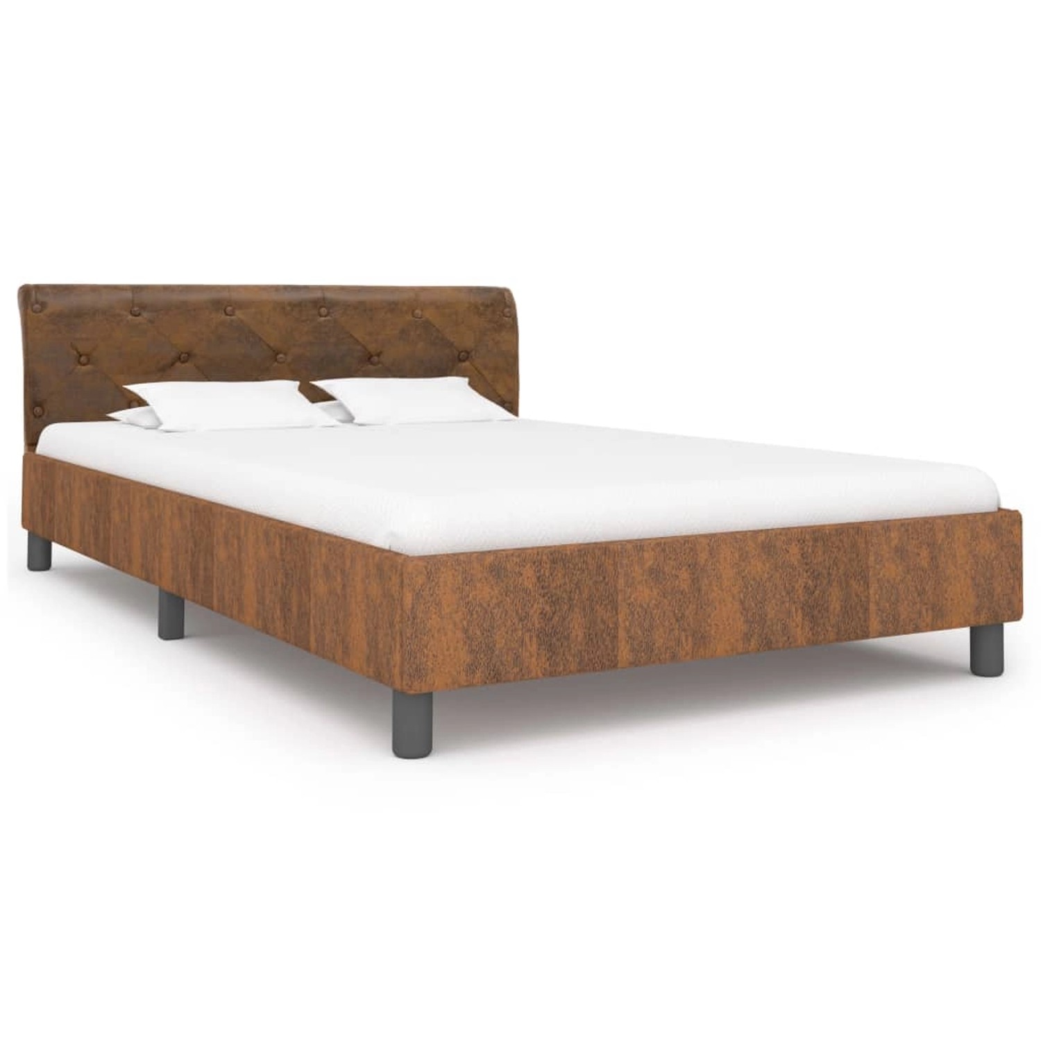 vidaXL Bettgestell Braun Wildleder-Optik 120 x 200 cm Modell 1618659 vidaXL Bettgestell Braun Wildleder-Optik 120 x 200 cm Modell 1618659 von VIDAXL