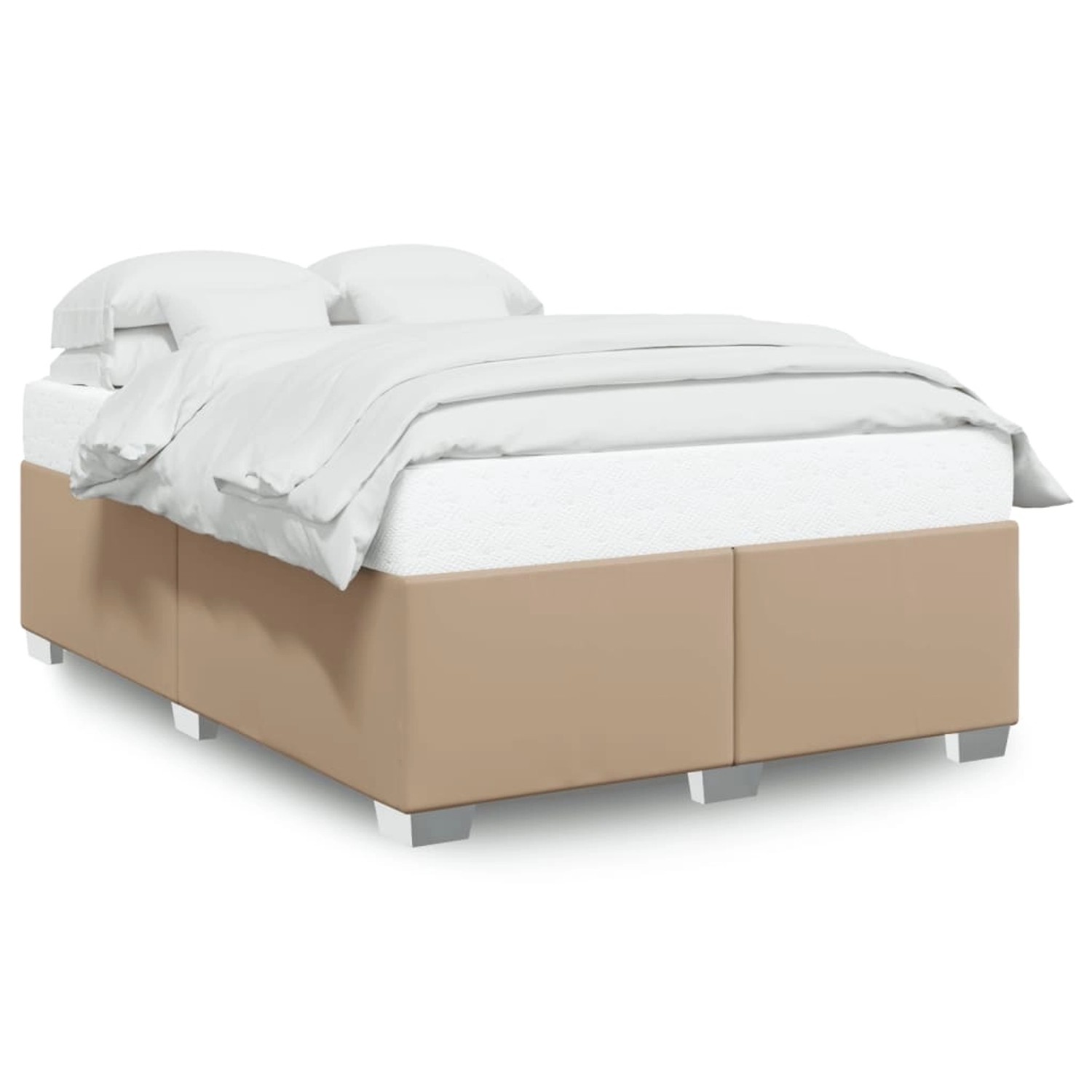vidaXL Bettgestell Cappuccino-Braun 160x200 cm Kunstleder Modell 32107399 vidaXL Bettgestell Cappuccino-Braun 160x200 cm Kunstleder Modell 32107399 von VIDAXL