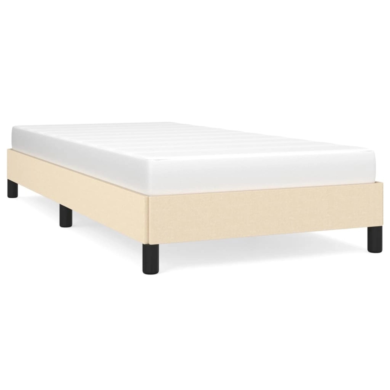 vidaXL Bettgestell Creme 100x200 cm Stoff Modell 31350759 vidaXL Bettgestell Creme 100x200 cm Stoff Modell 31350759 von VIDAXL