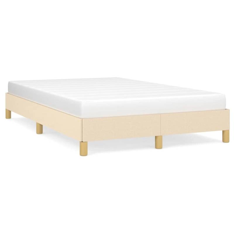 vidaXL Bettgestell Creme 120x200 cm Stoff Modell 31399963 von VIDAXL