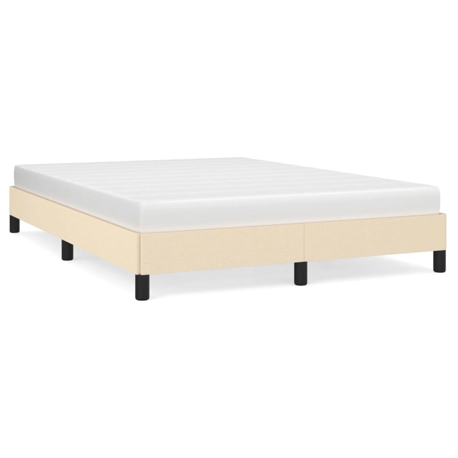 vidaXL Bettgestell Creme 140x190 cm Stoff Modell 21368875 vidaXL Bettgestell Creme 140x190 cm Stoff Modell 21368875 von VIDAXL