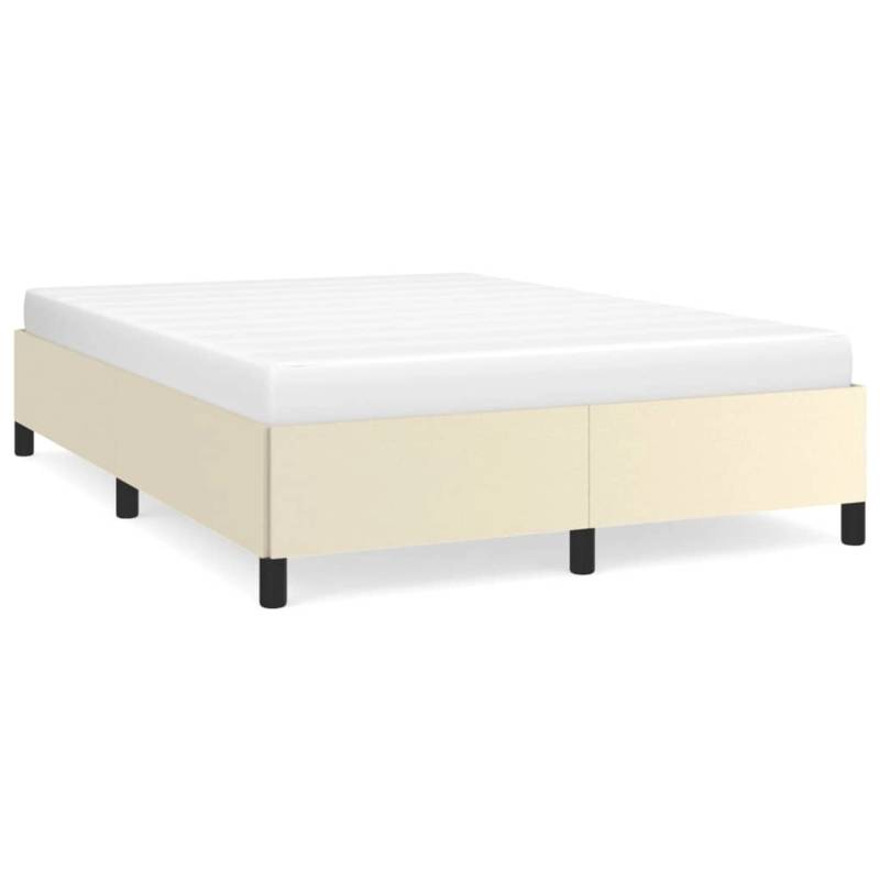 vidaXL Bettgestell Creme 140x200 cm Kunstleder Modell 11370082 von VIDAXL