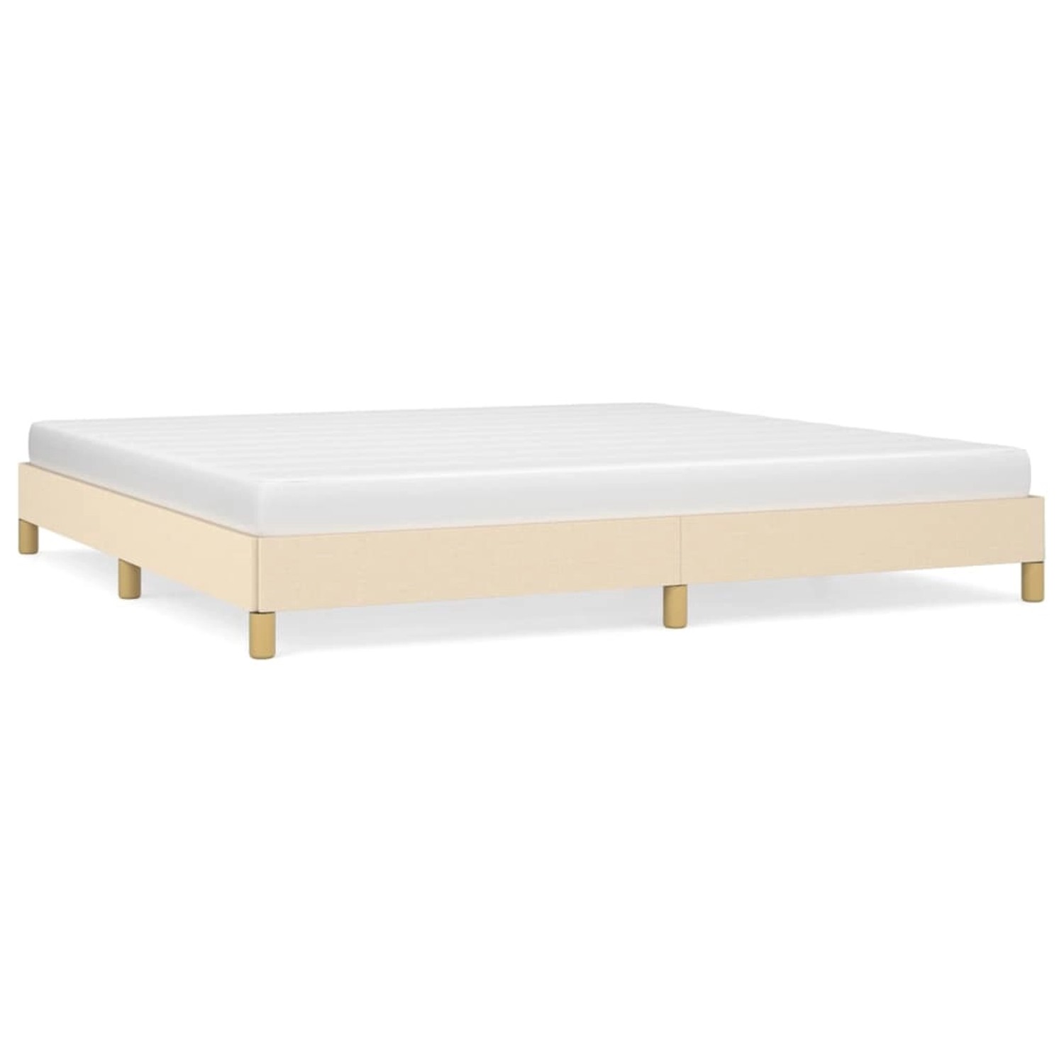 vidaXL Bettgestell Creme 200x200 cm Stoff Modell 21379183 vidaXL Bettgestell Creme 200x200 cm Stoff Modell 21379183 von VIDAXL