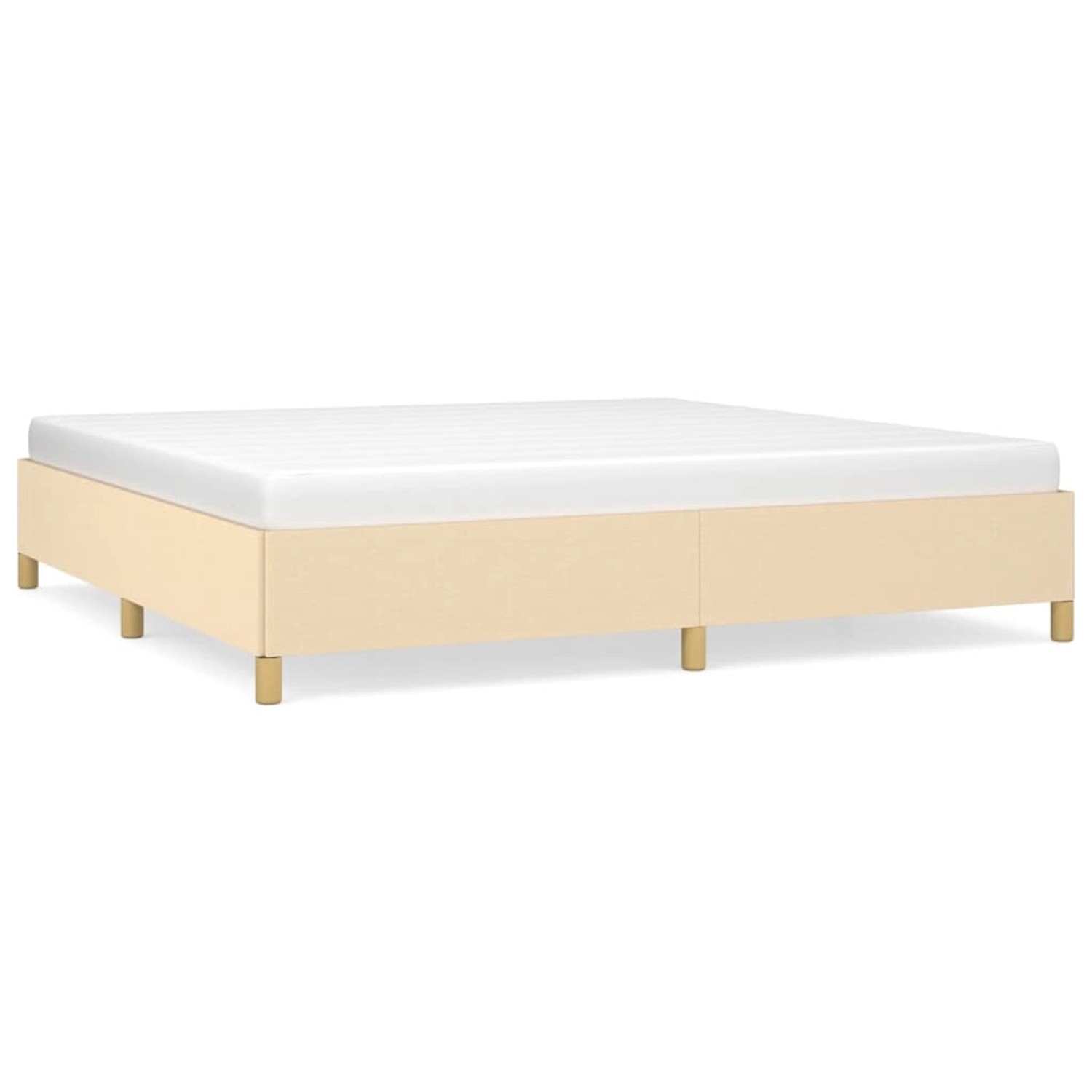 vidaXL Bettgestell Creme 200x200 cm Stoff Modell 31366788 vidaXL Bettgestell Creme 200x200 cm Stoff Modell 31366788 von VIDAXL