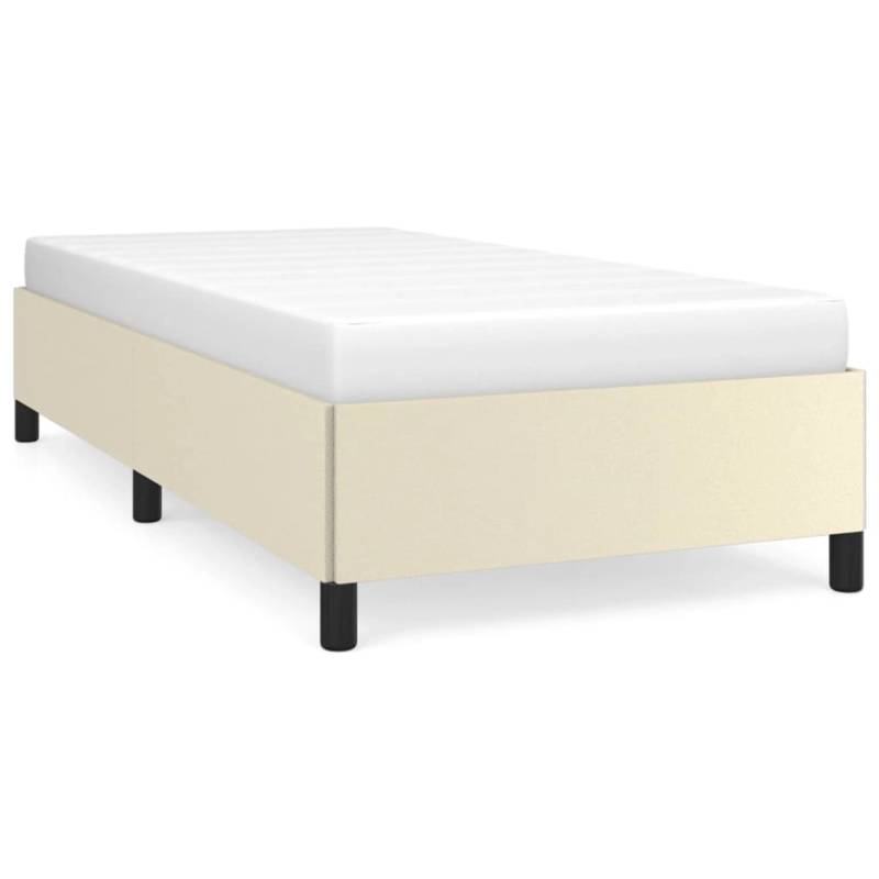 vidaXL Bettgestell Creme 90x190 cm Kunstleder Modell 11370054 von VIDAXL
