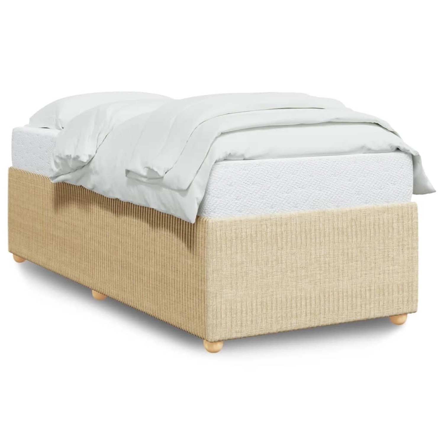 vidaXL Bettgestell Creme 90x190 cm Stoff Modell 52102817 vidaXL Bettgestell Creme 90x190 cm Stoff Modell 52102817 von VIDAXL