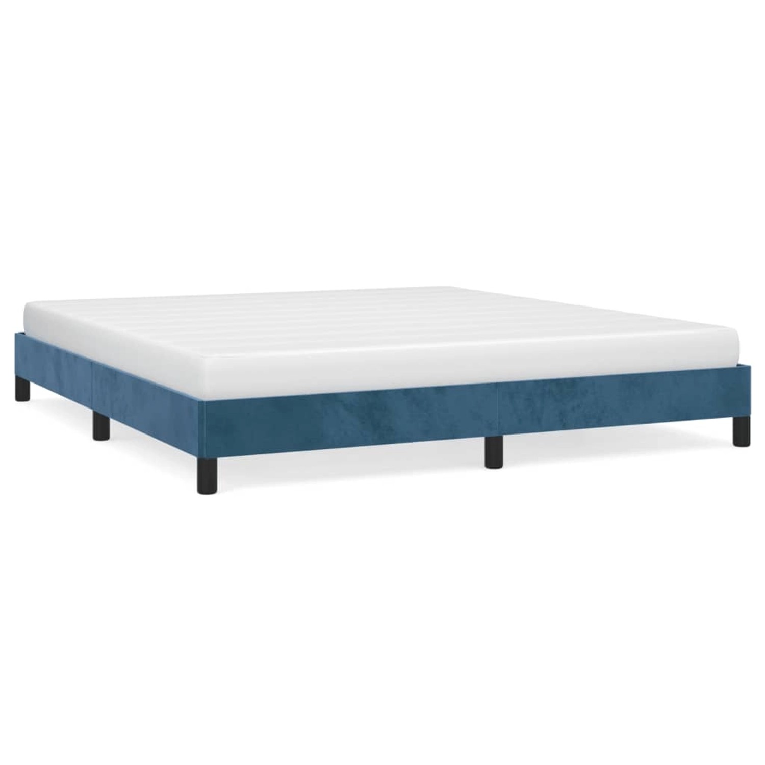 vidaXL Bettgestell Dunkelblau 160x200 cm Samt Modell 11347438 vidaXL Bettgestell Dunkelblau 160x200 cm Samt Modell 11347438 von VIDAXL