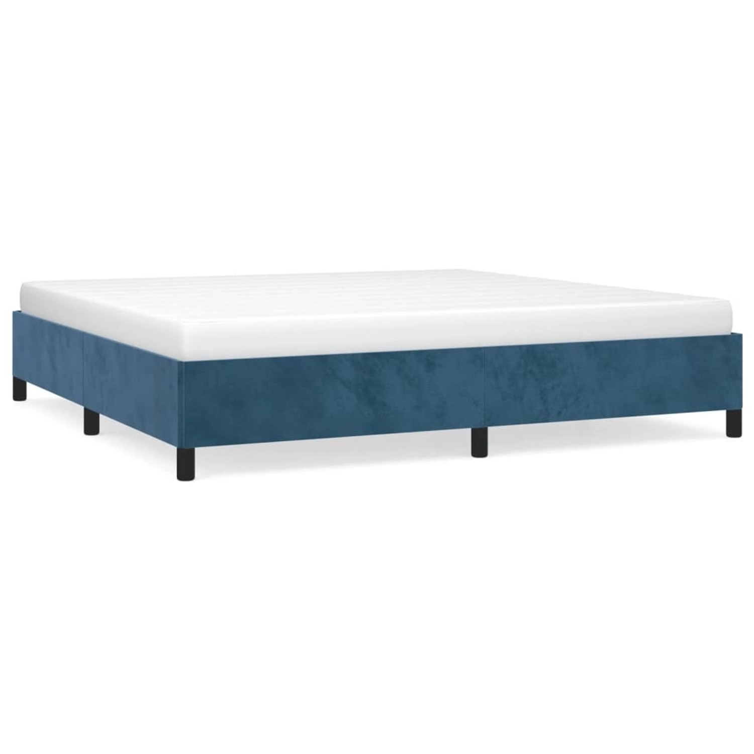 vidaXL Bettgestell Dunkelblau 200x200 cm Samt1347310 vidaXL Bettgestell Dunkelblau 200x200 cm Samt1347310 von VIDAXL