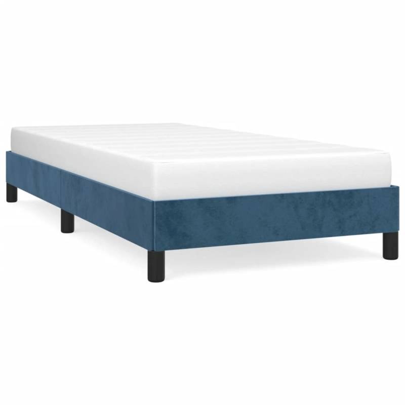 vidaXL Bettgestell Dunkelblau 90x200 cm Samt Modell 11368564 von VIDAXL