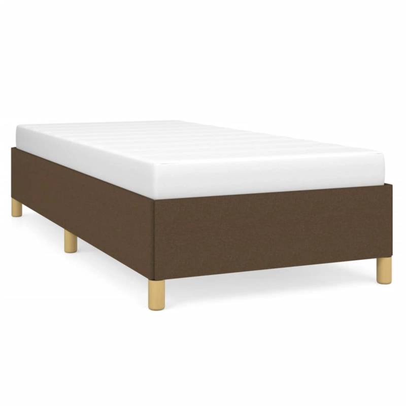 vidaXL Bettgestell Dunkelbraun 100x200 cm Stoff Modell 51346819 von VIDAXL