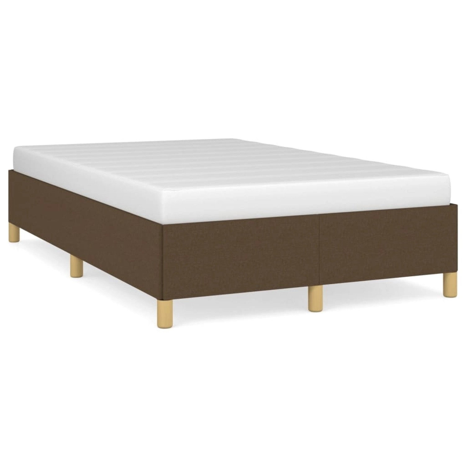 vidaXL Bettgestell Dunkelbraun 120x200 cm Stoff Modell 31383232 vidaXL Bettgestell Dunkelbraun 120x200 cm Stoff Modell 31383232 von VIDAXL