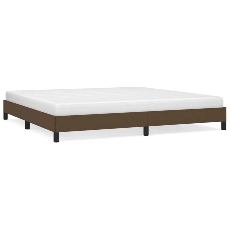 vidaXL Bettgestell Dunkelbraun 200x200 cm Stoff Modell 21357520 von VIDAXL