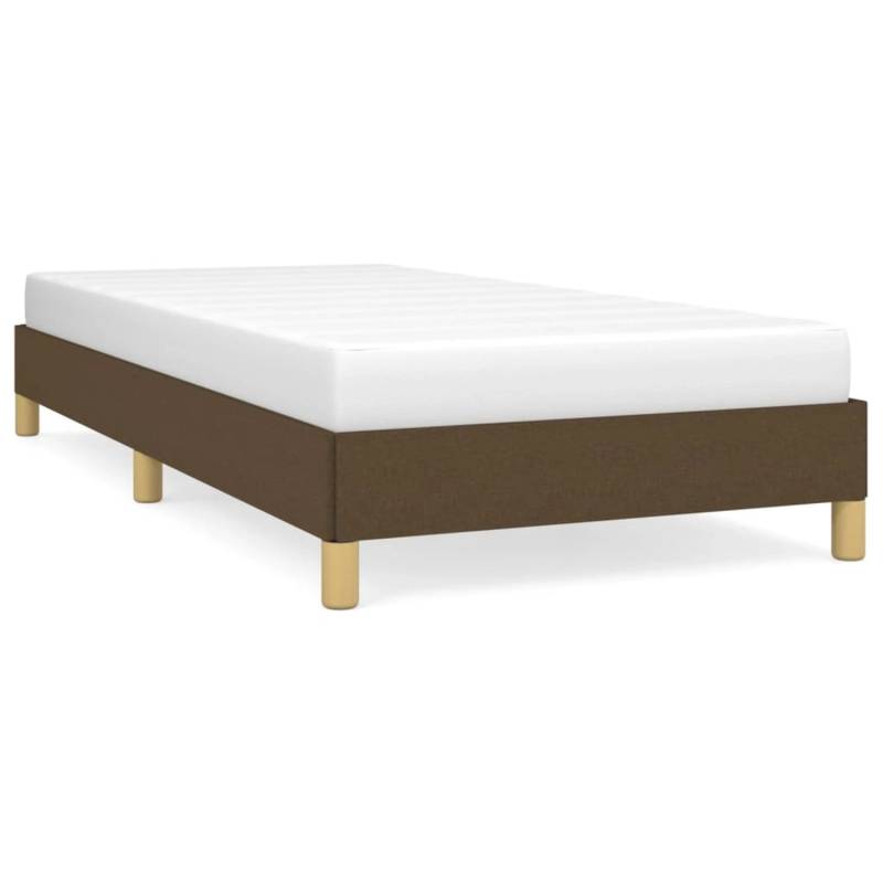 vidaXL Bettgestell Dunkelbraun 80x200 cm Stoff Modell 11347408 von VIDAXL