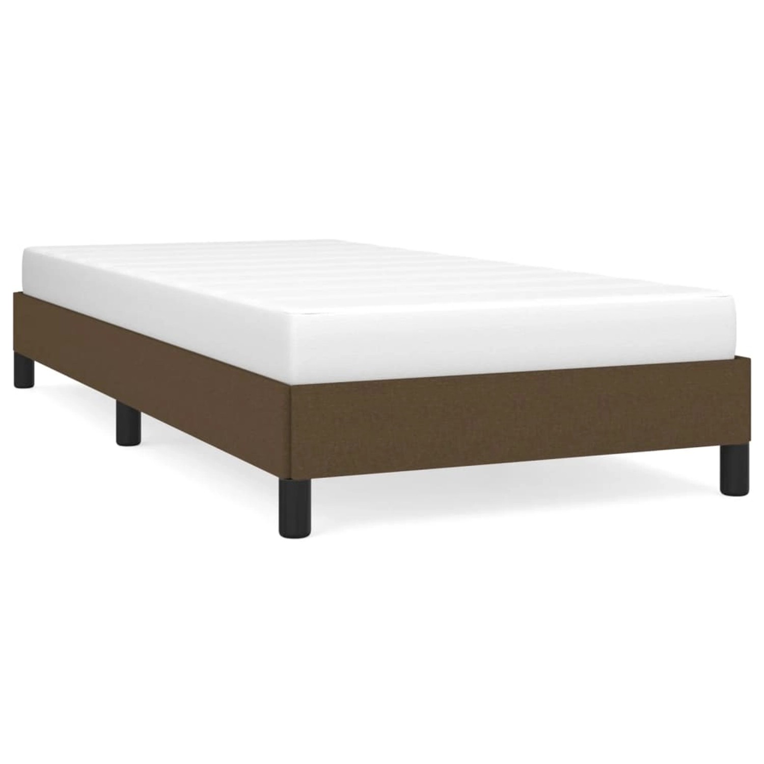 vidaXL Bettgestell Dunkelbraun 90x190 cm Stoff Modell 21348231 vidaXL Bettgestell Dunkelbraun 90x190 cm Stoff Modell 21348231 von VIDAXL