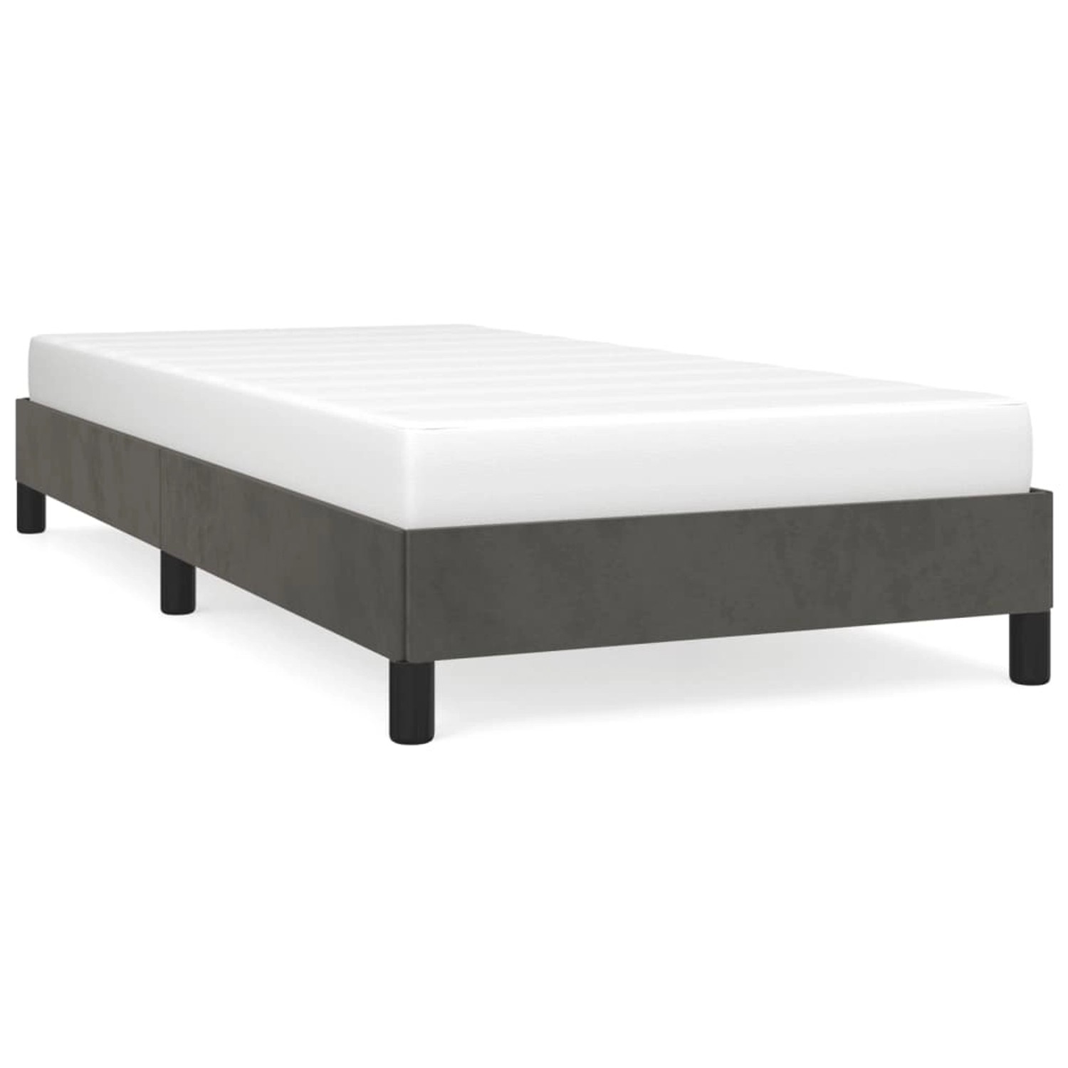 vidaXL Bettgestell Dunkelgrau 100x200 cm Samt Modell 11398280 vidaXL Bettgestell Dunkelgrau 100x200 cm Samt Modell 11398280 von VIDAXL
