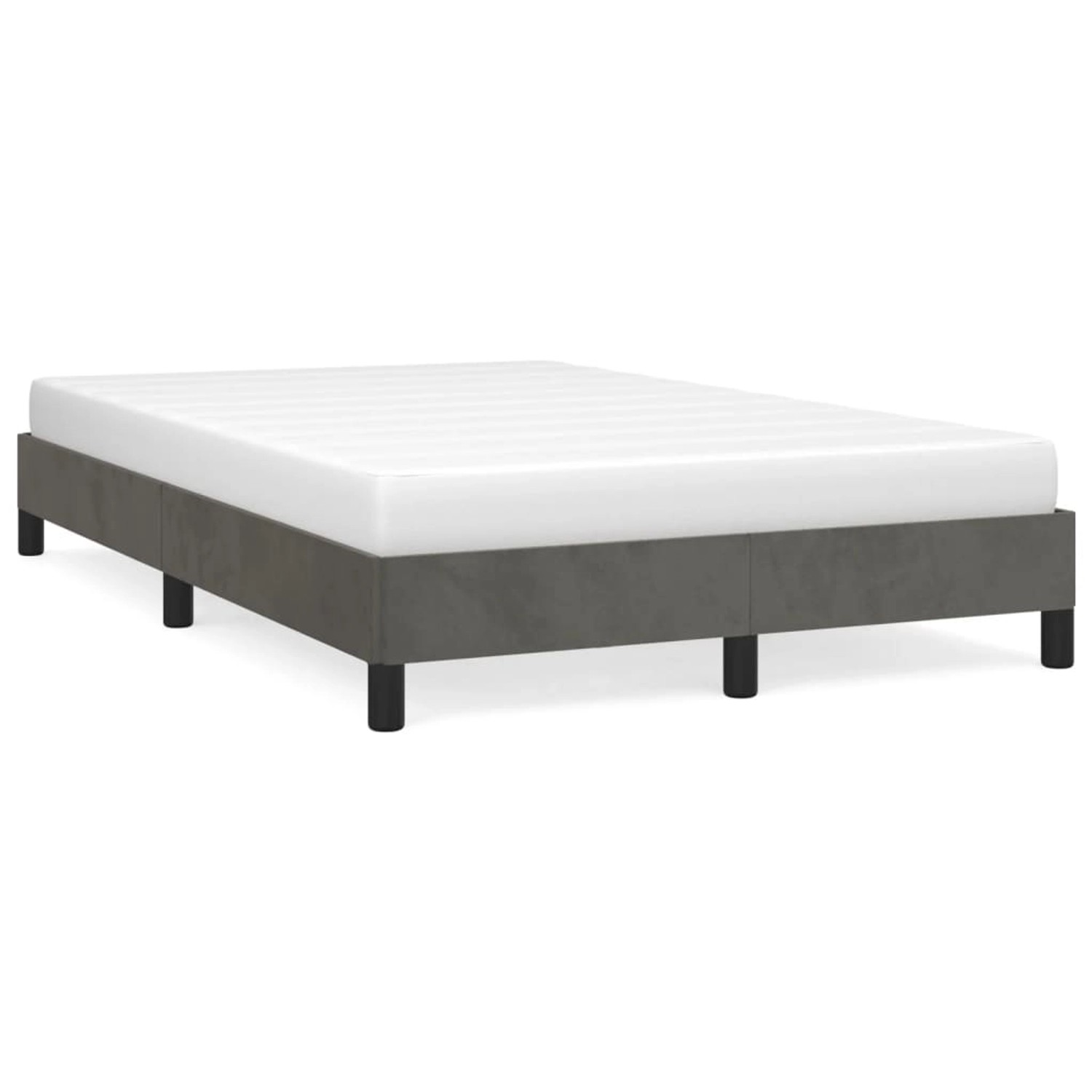 vidaXL Bettgestell Dunkelgrau 120x200 cm Samt Modell 11399471 vidaXL Bettgestell Dunkelgrau 120x200 cm Samt Modell 11399471 von VIDAXL